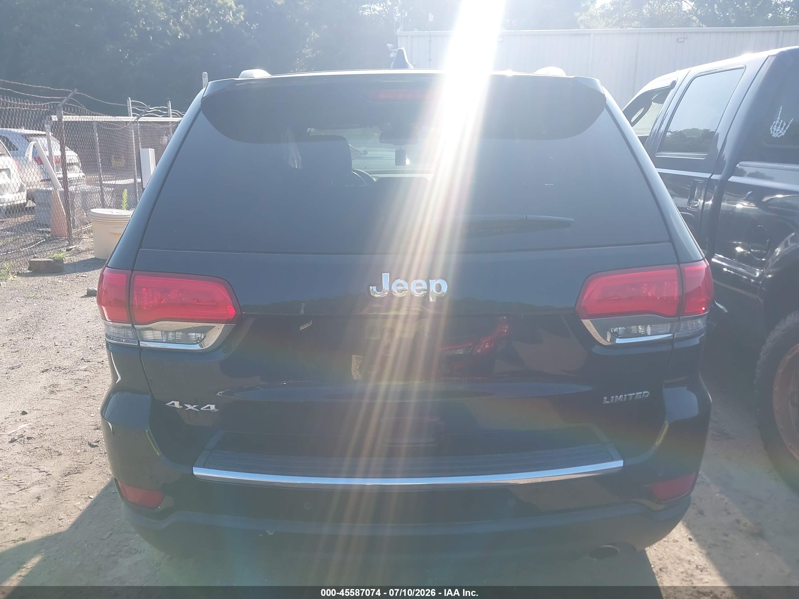 2015 Jeep Grand Cherokee Limited Черный vin: 1C4RJFBG2FC697258