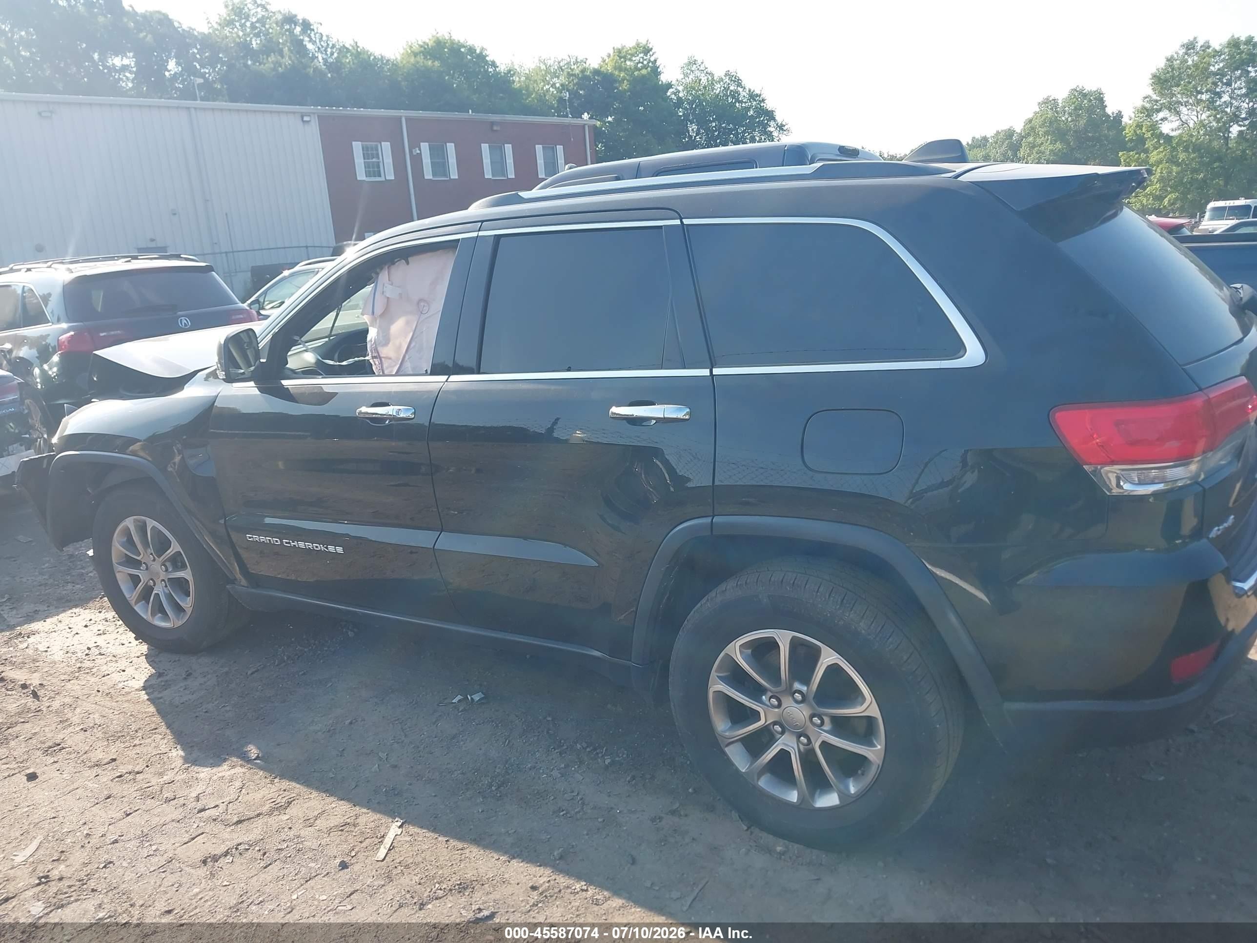 2015 Jeep Grand Cherokee Limited Черный vin: 1C4RJFBG2FC697258
