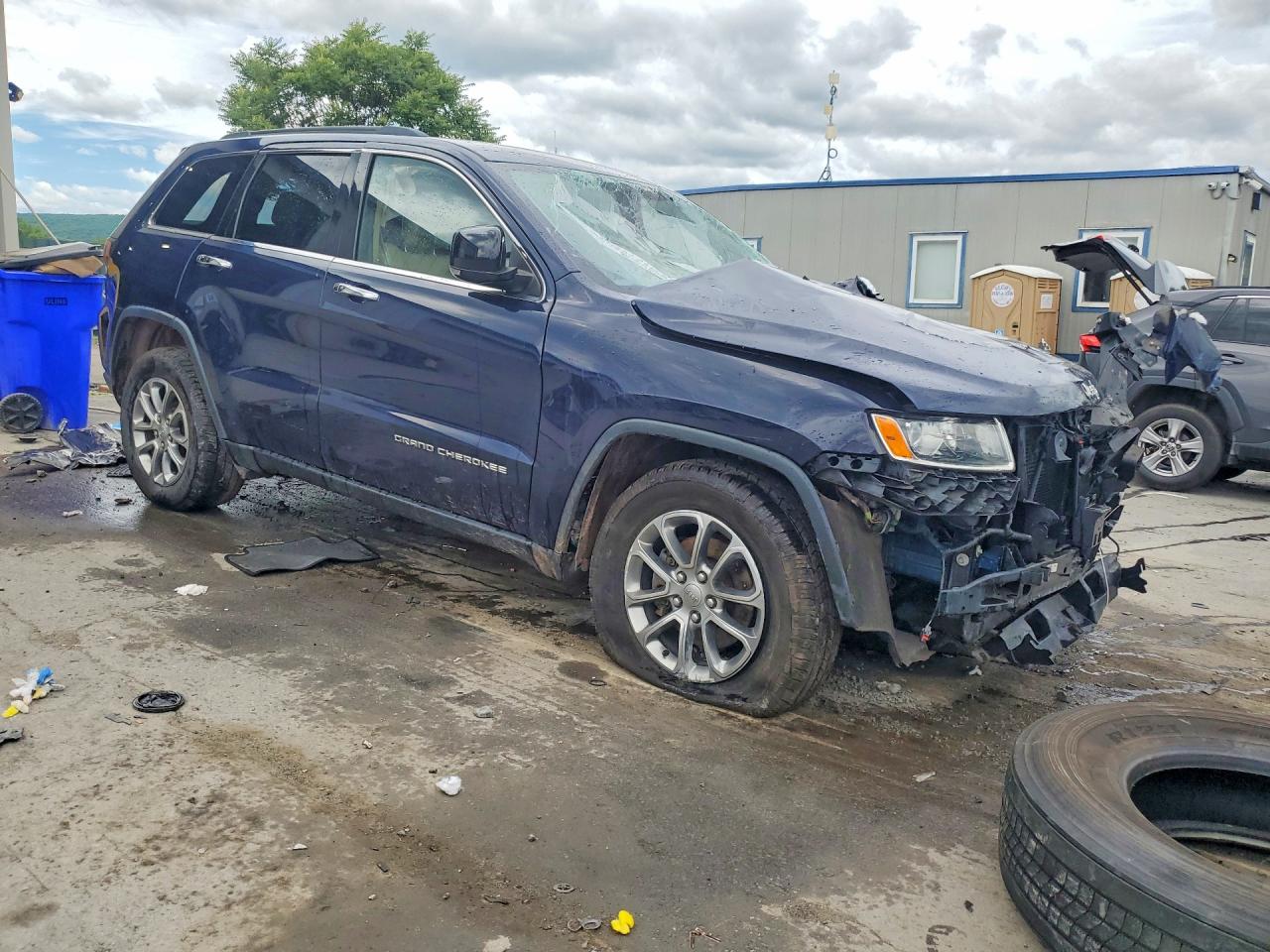 2015 Jeep Grand Cherokee Limited Blue vin: 1C4RJFBG2FC698474
