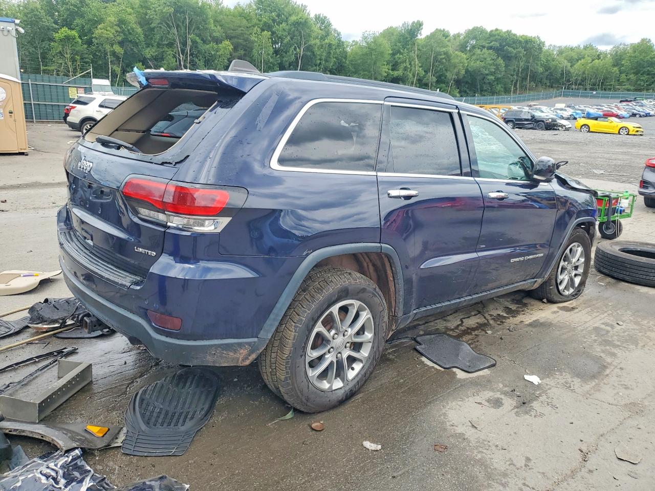 2015 Jeep Grand Cherokee Limited Blue vin: 1C4RJFBG2FC698474