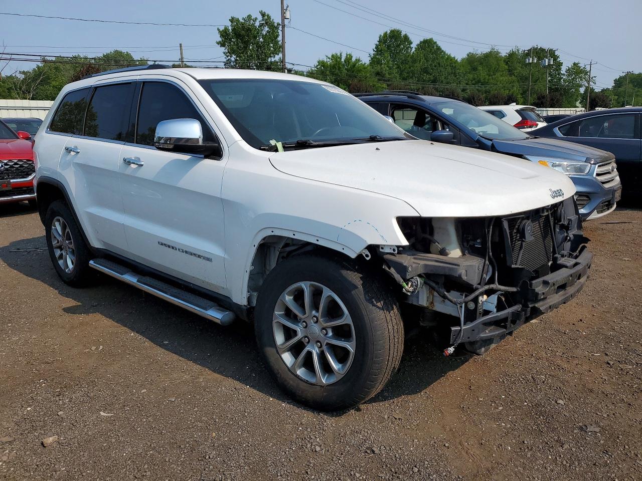 2015 Jeep Grand Cherokee Limited White vin: 1C4RJFBG2FC699222
