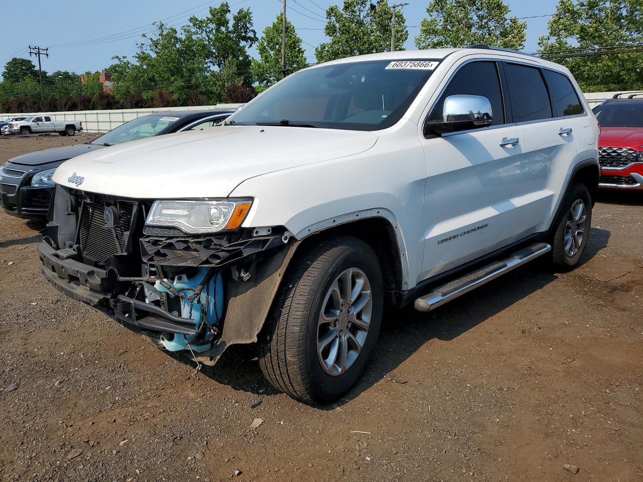 2015 Jeep Grand Cherokee Limited White vin: 1C4RJFBG2FC699222