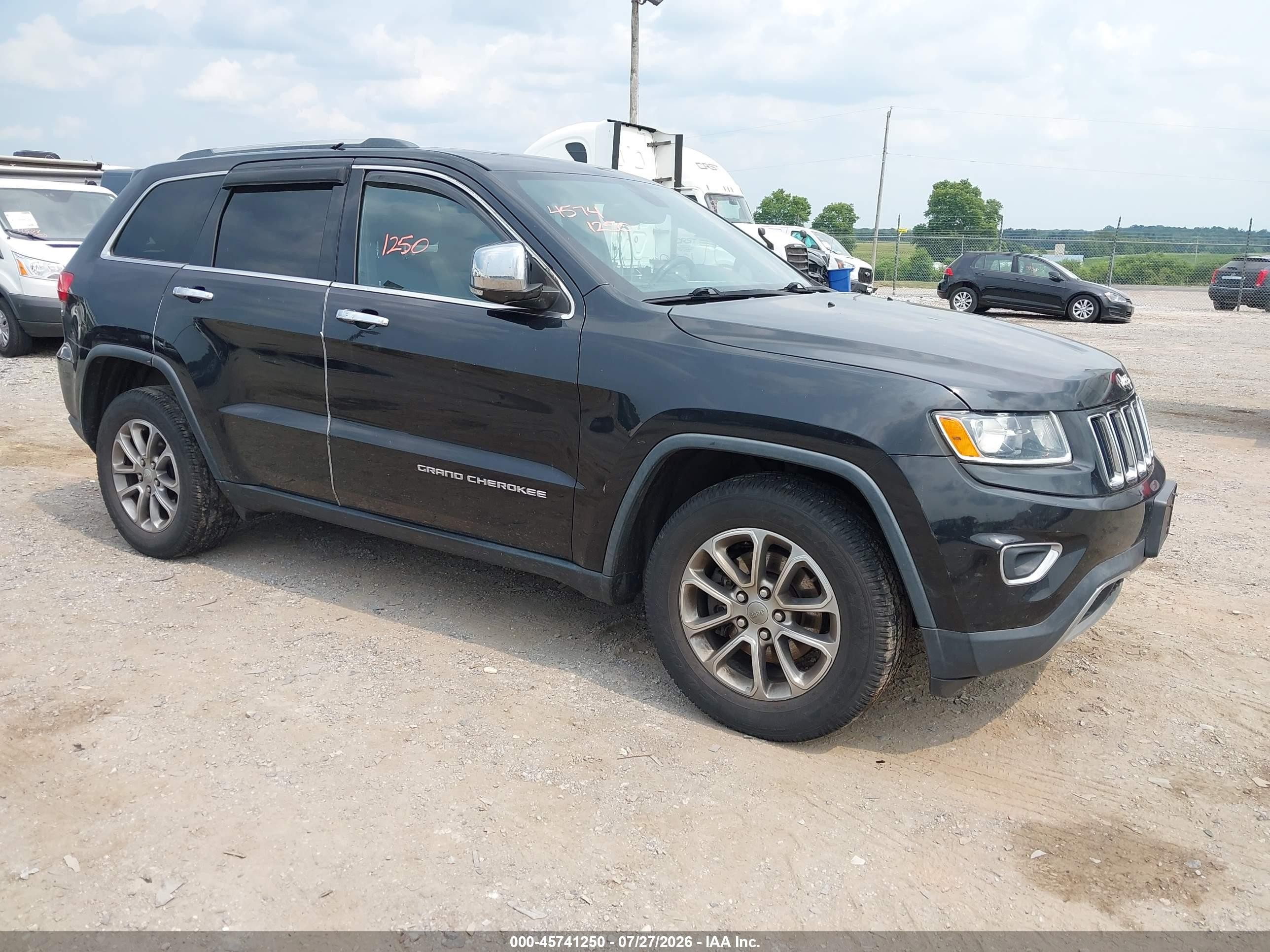 2015 Jeep Grand Cherokee Limited Black vin: 1C4RJFBG2FC699897