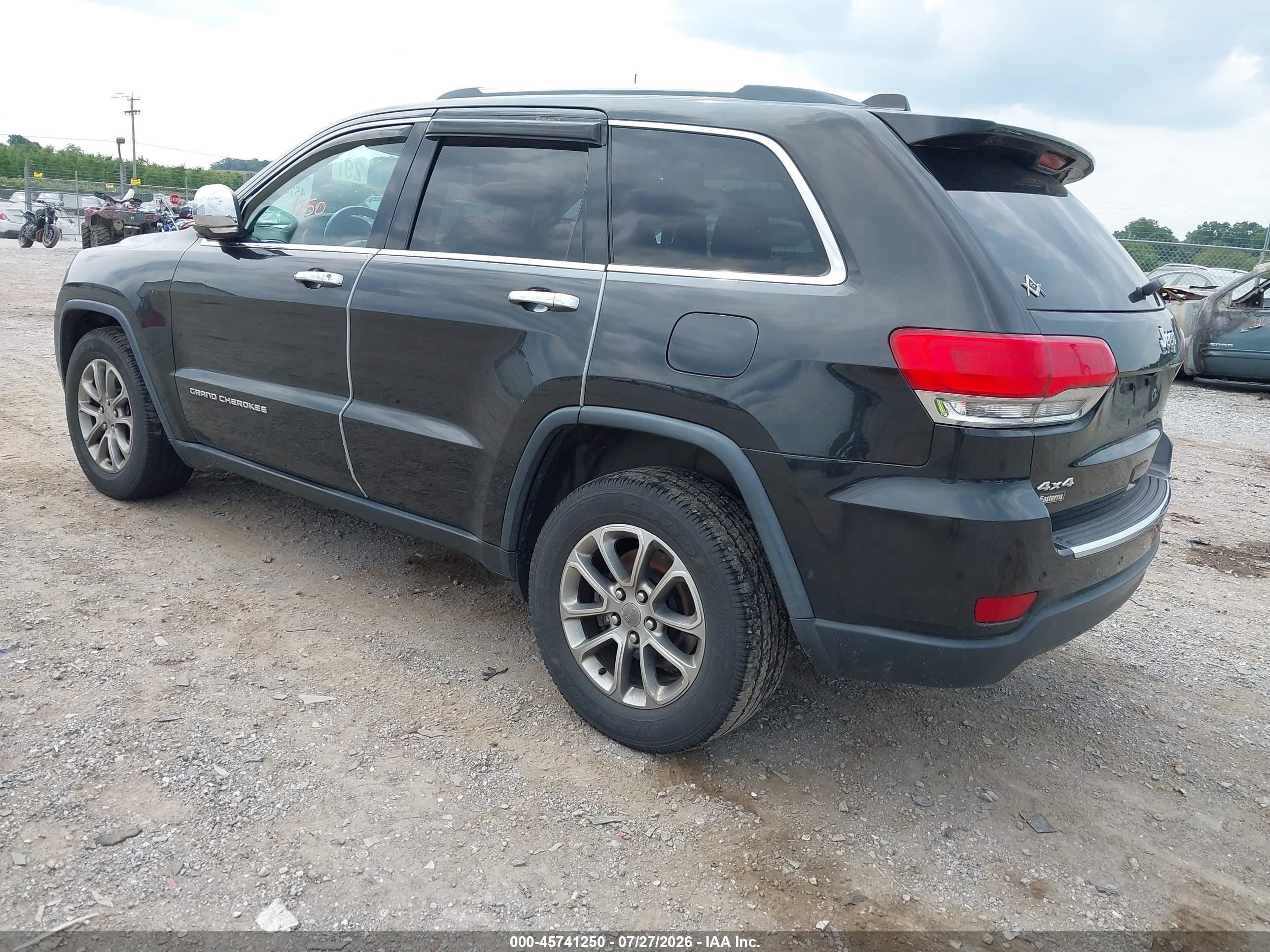 2015 Jeep Grand Cherokee Limited Black vin: 1C4RJFBG2FC699897