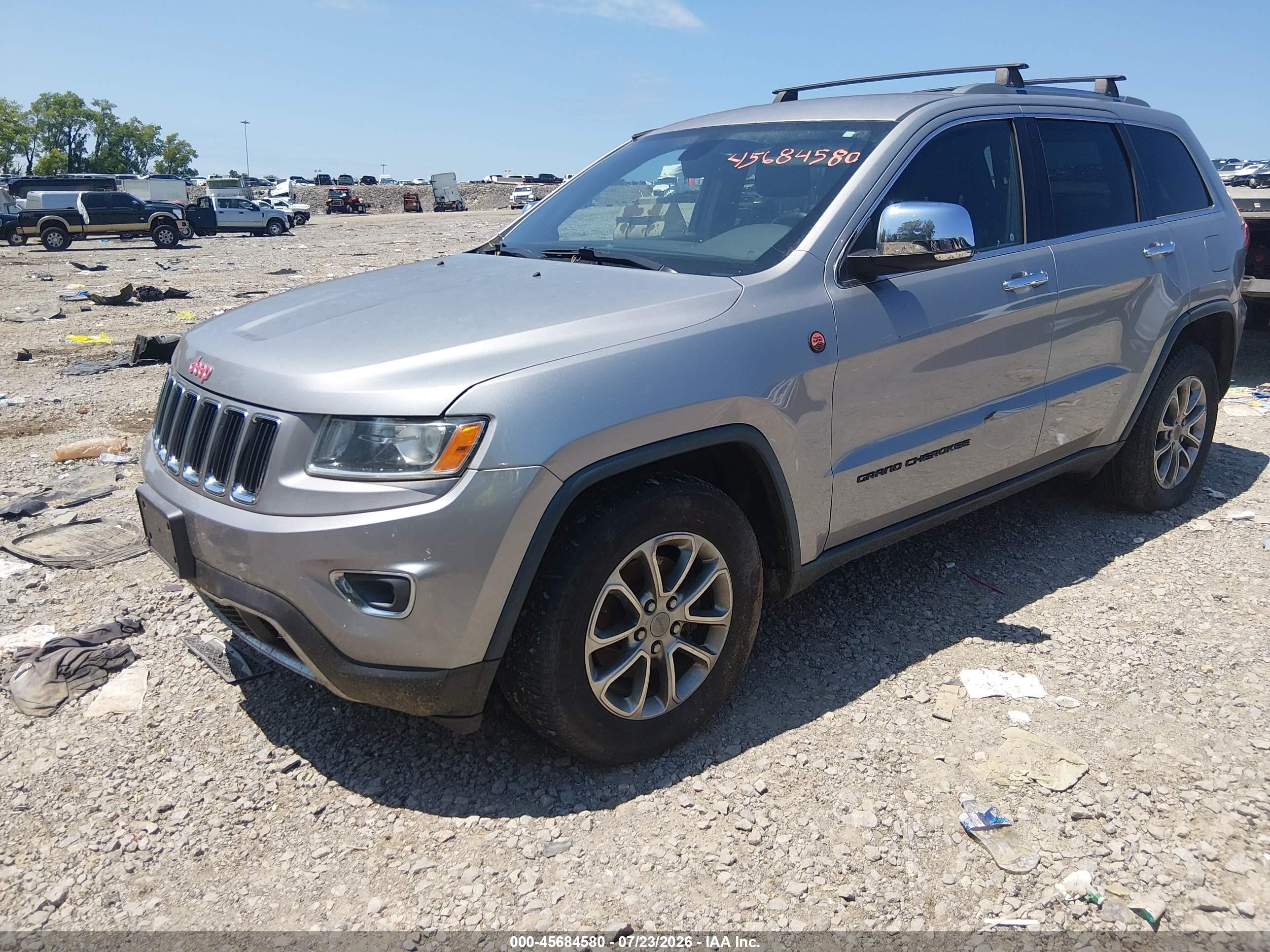 2015 Jeep Grand Cherokee Limited Silver vin: 1C4RJFBG2FC741470