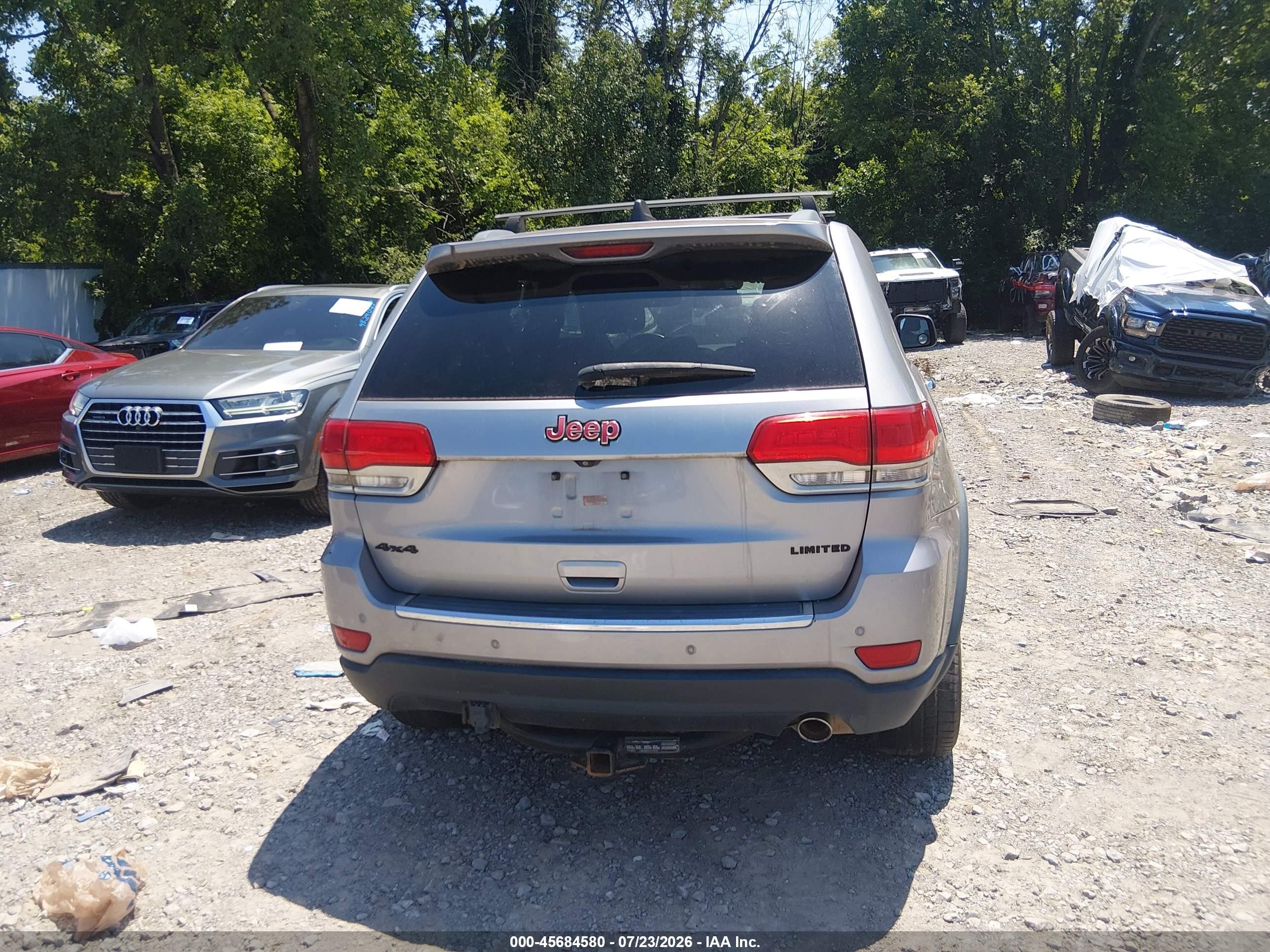 2015 Jeep Grand Cherokee Limited Silver vin: 1C4RJFBG2FC741470