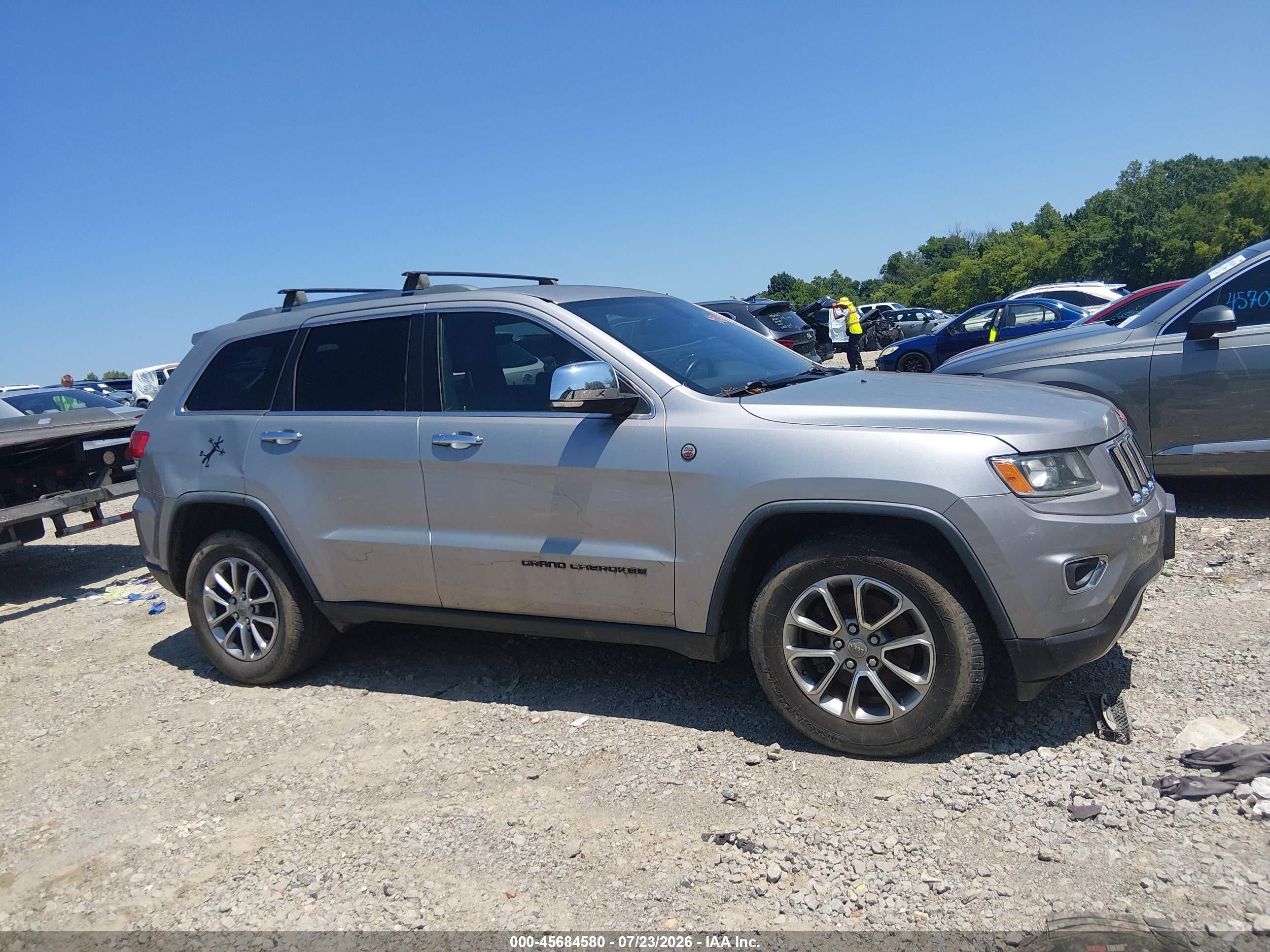 2015 Jeep Grand Cherokee Limited Silver vin: 1C4RJFBG2FC741470