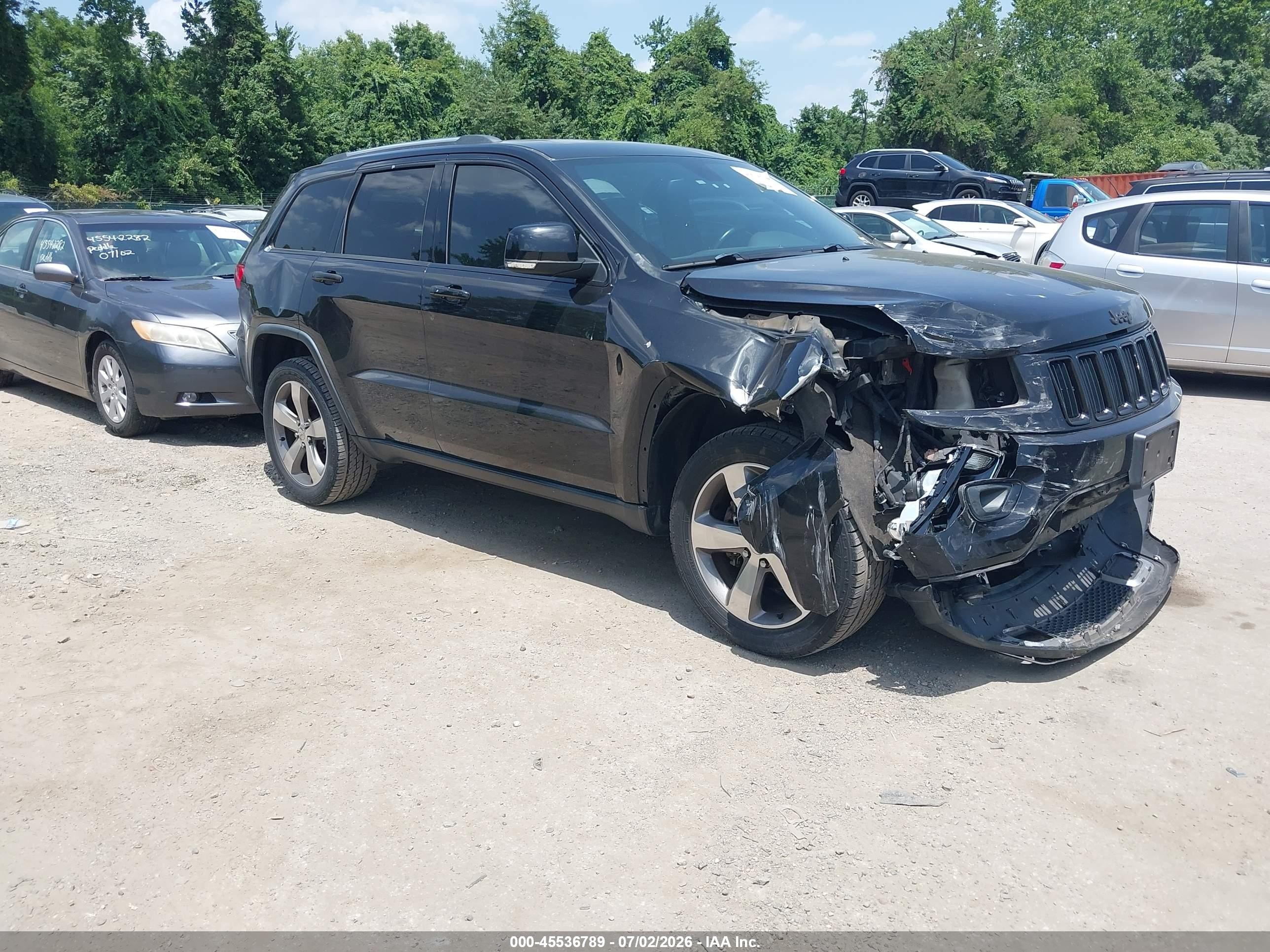 2015 Jeep Grand Cherokee Limited Black vin: 1C4RJFBG2FC768541