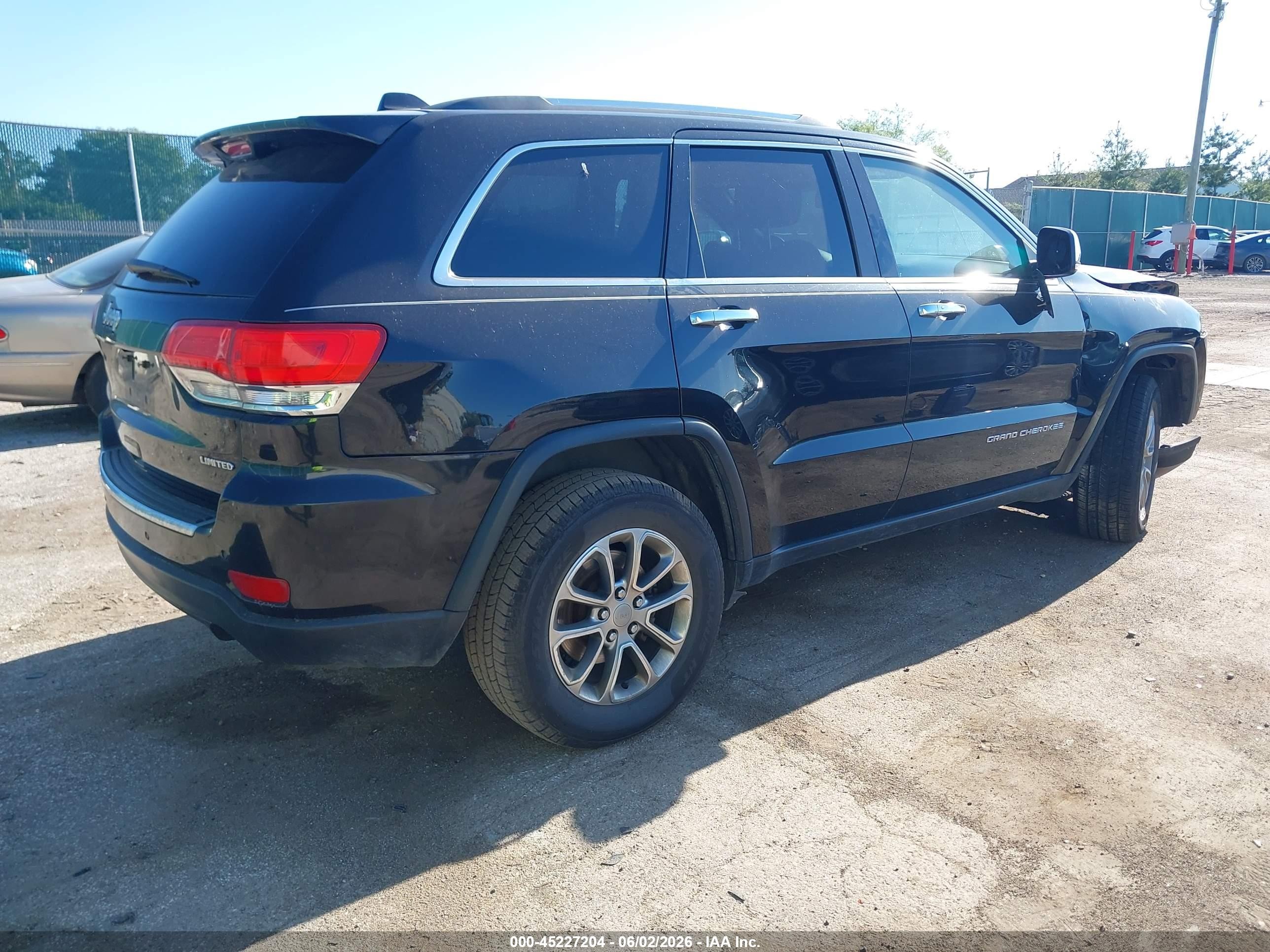 2015 Jeep Grand Cherokee Limited Black vin: 1C4RJFBG2FC782729