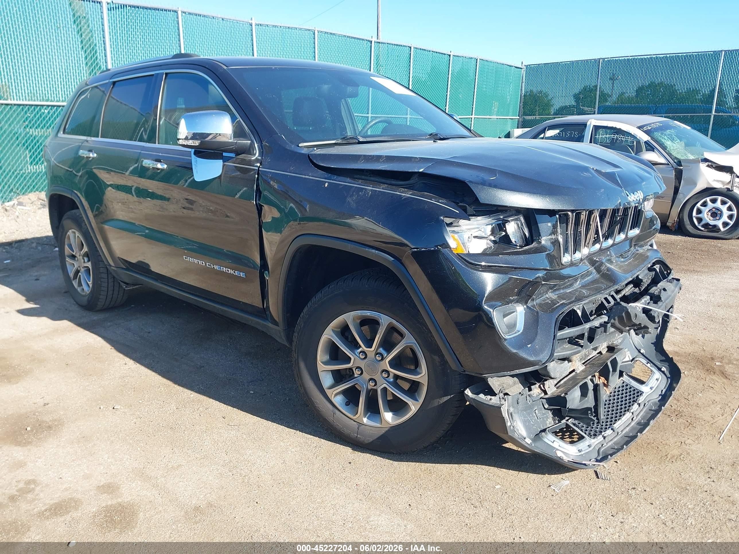 2015 Jeep Grand Cherokee Limited Black vin: 1C4RJFBG2FC782729