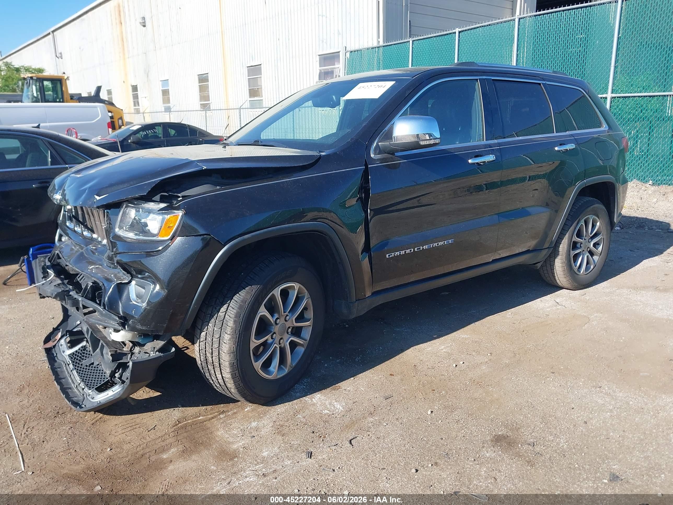 2015 Jeep Grand Cherokee Limited Black vin: 1C4RJFBG2FC782729