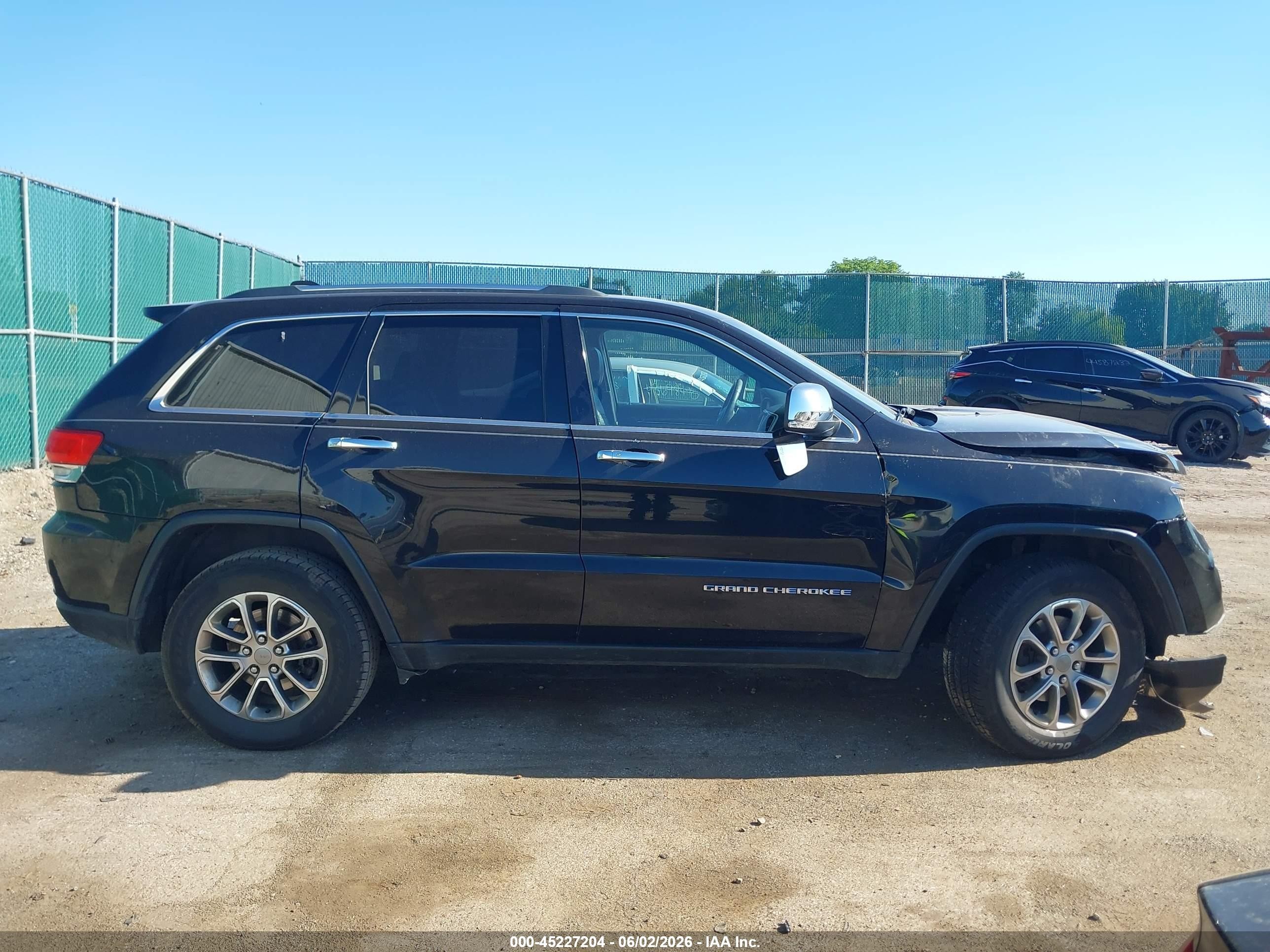 2015 Jeep Grand Cherokee Limited Black vin: 1C4RJFBG2FC782729