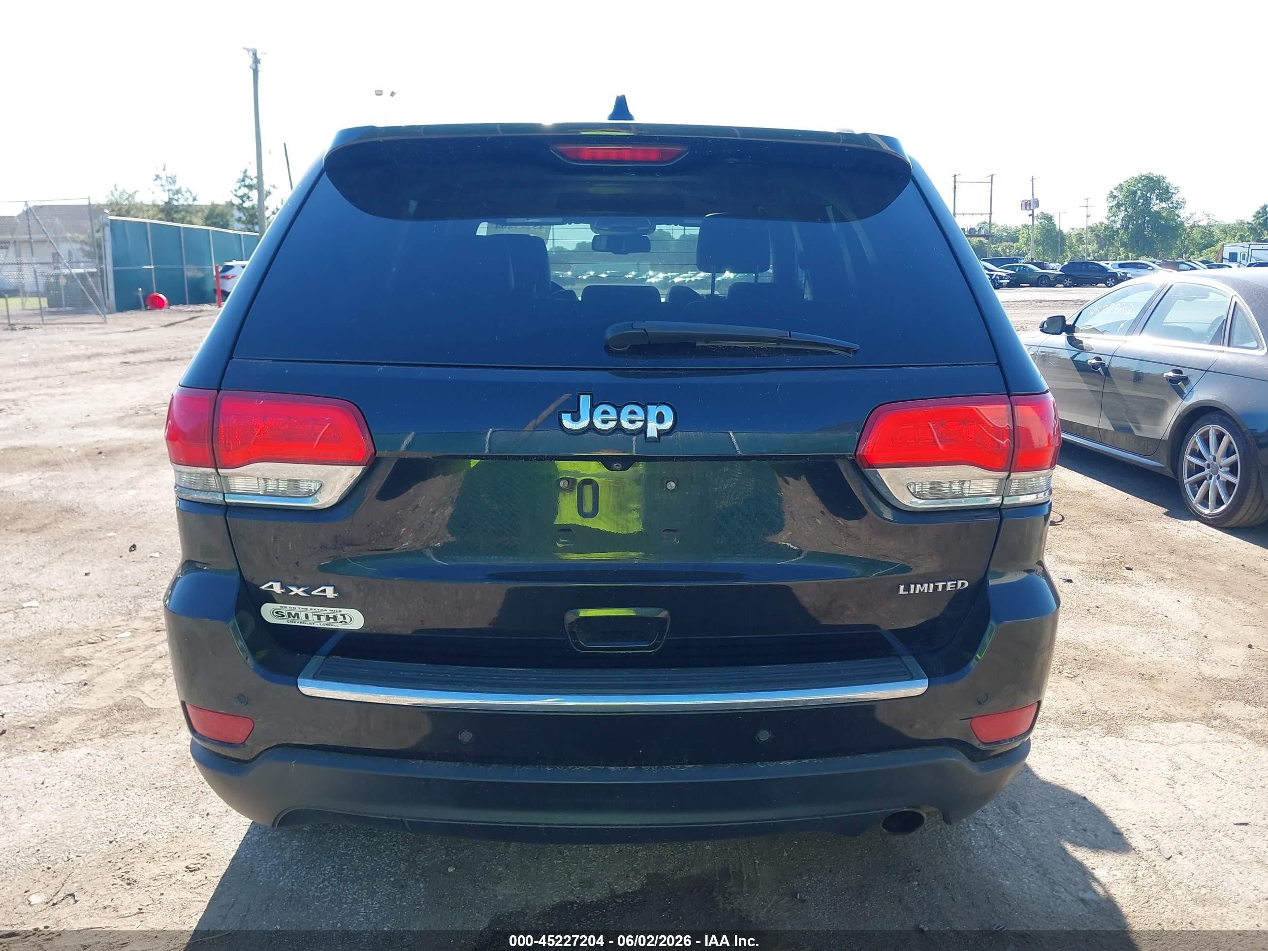 2015 Jeep Grand Cherokee Limited Black vin: 1C4RJFBG2FC782729