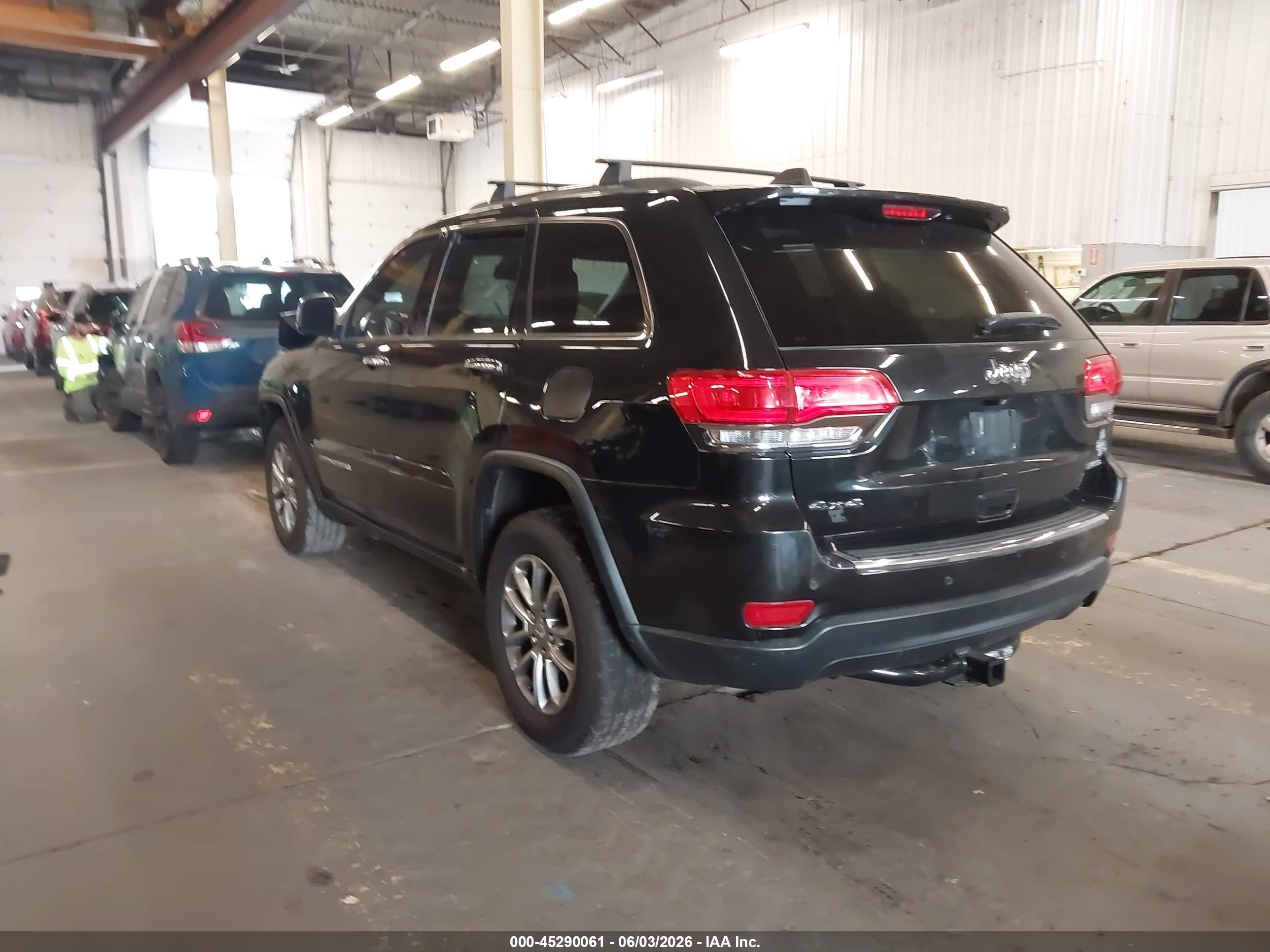 2015 Jeep Grand Cherokee Limited Black vin: 1C4RJFBG2FC792323