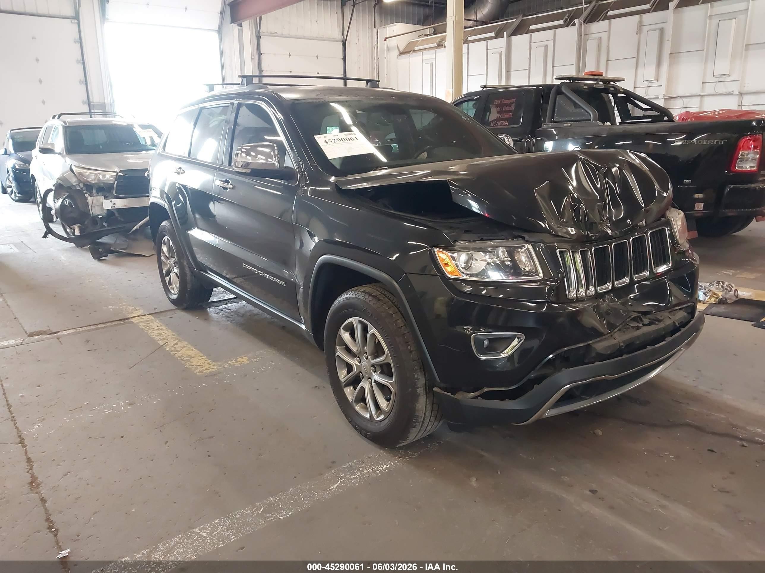 2015 Jeep Grand Cherokee Limited Black vin: 1C4RJFBG2FC792323
