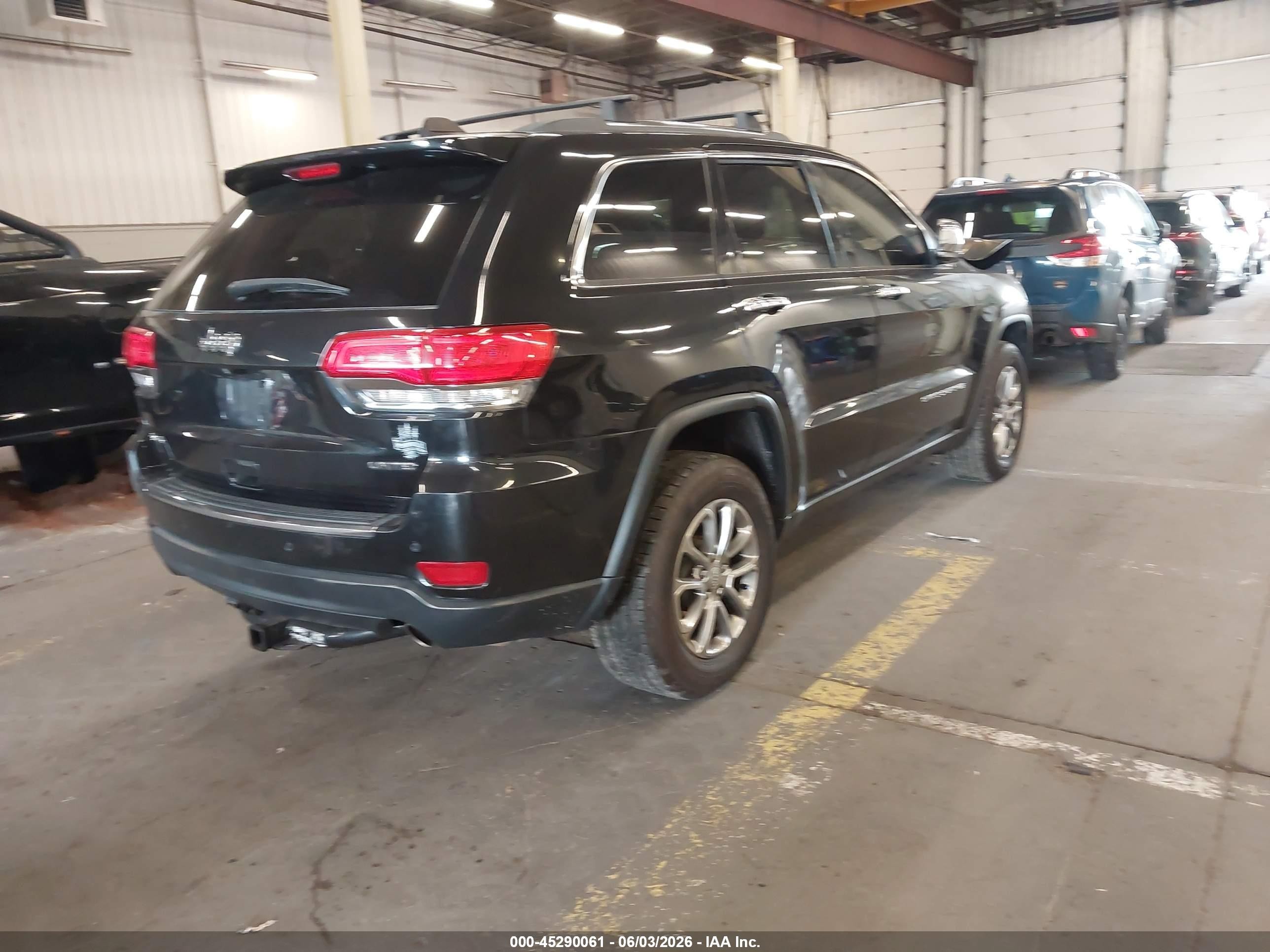 2015 Jeep Grand Cherokee Limited Black vin: 1C4RJFBG2FC792323