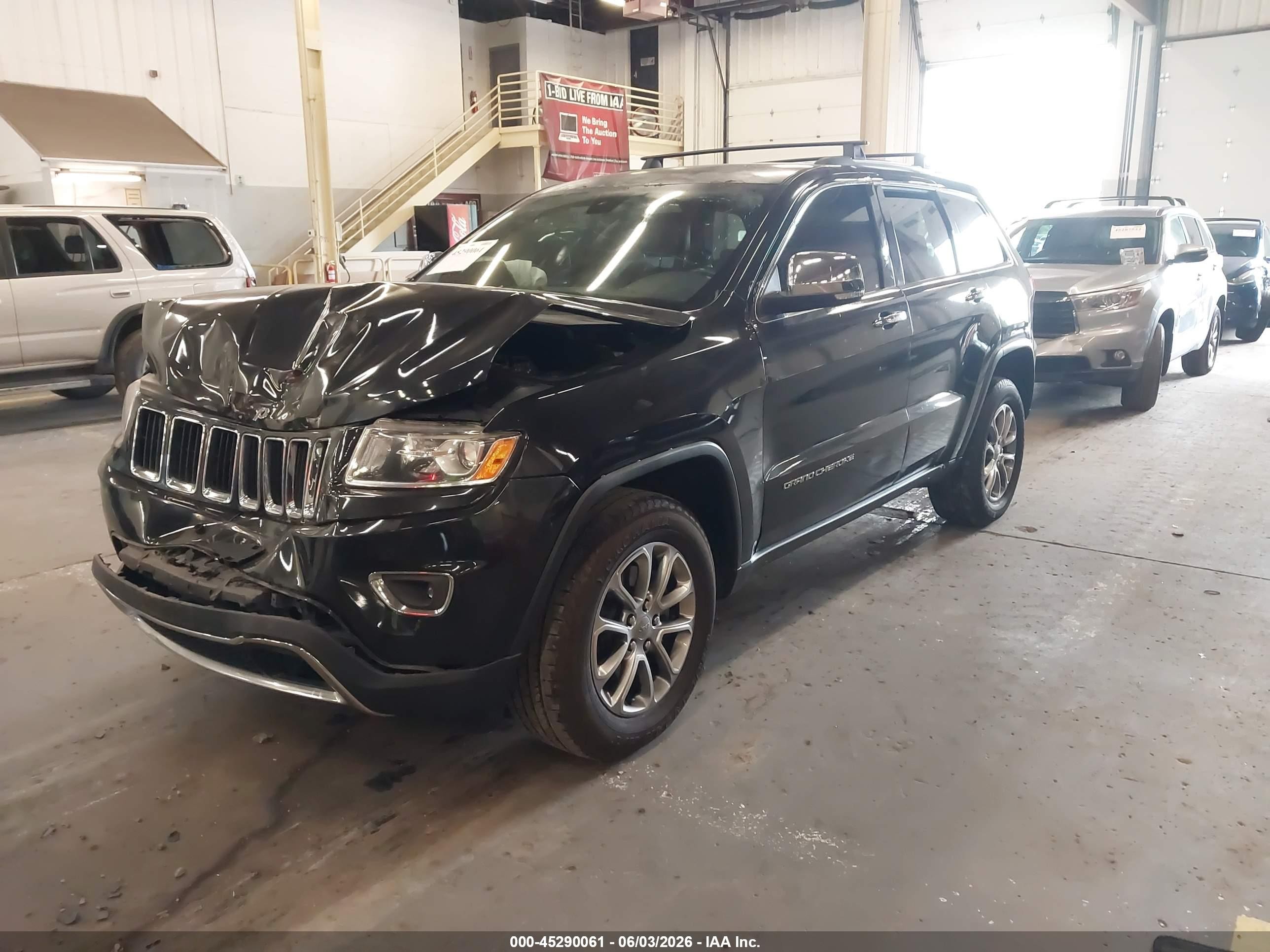 2015 Jeep Grand Cherokee Limited Black vin: 1C4RJFBG2FC792323