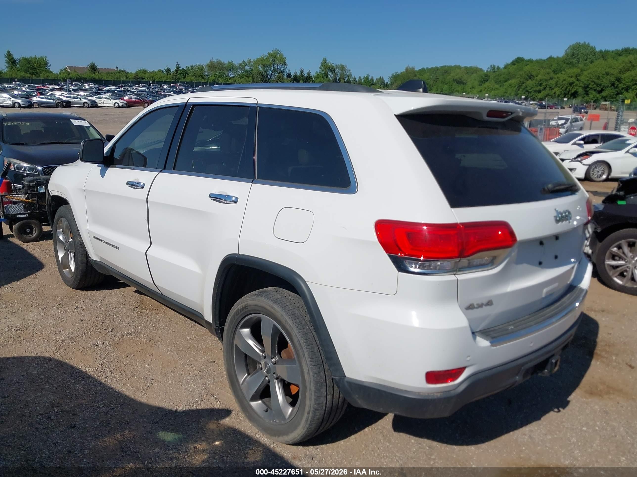 2015 Jeep Grand Cherokee Limited Белый vin: 1C4RJFBG2FC814322