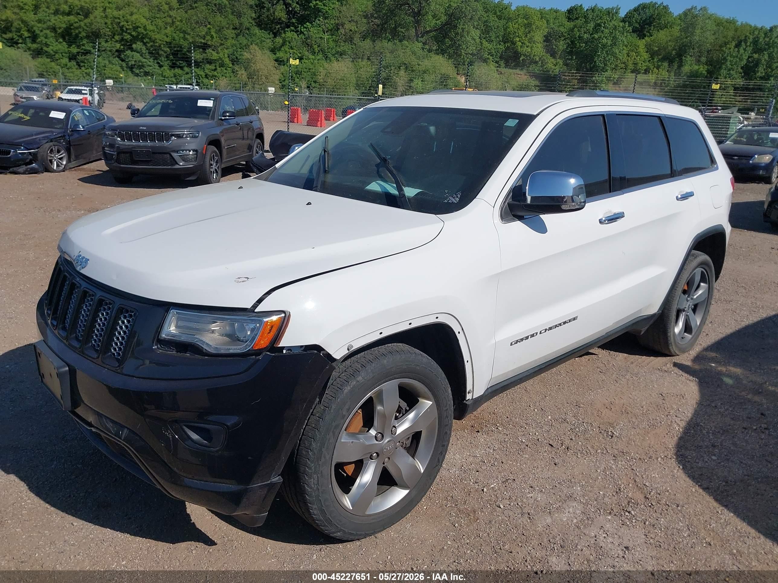 2015 Jeep Grand Cherokee Limited Белый vin: 1C4RJFBG2FC814322