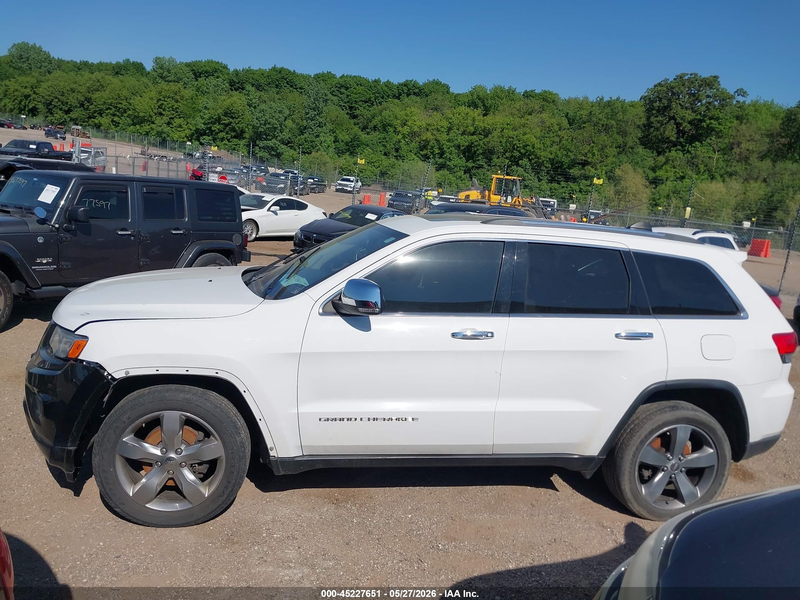 2015 Jeep Grand Cherokee Limited Белый vin: 1C4RJFBG2FC814322