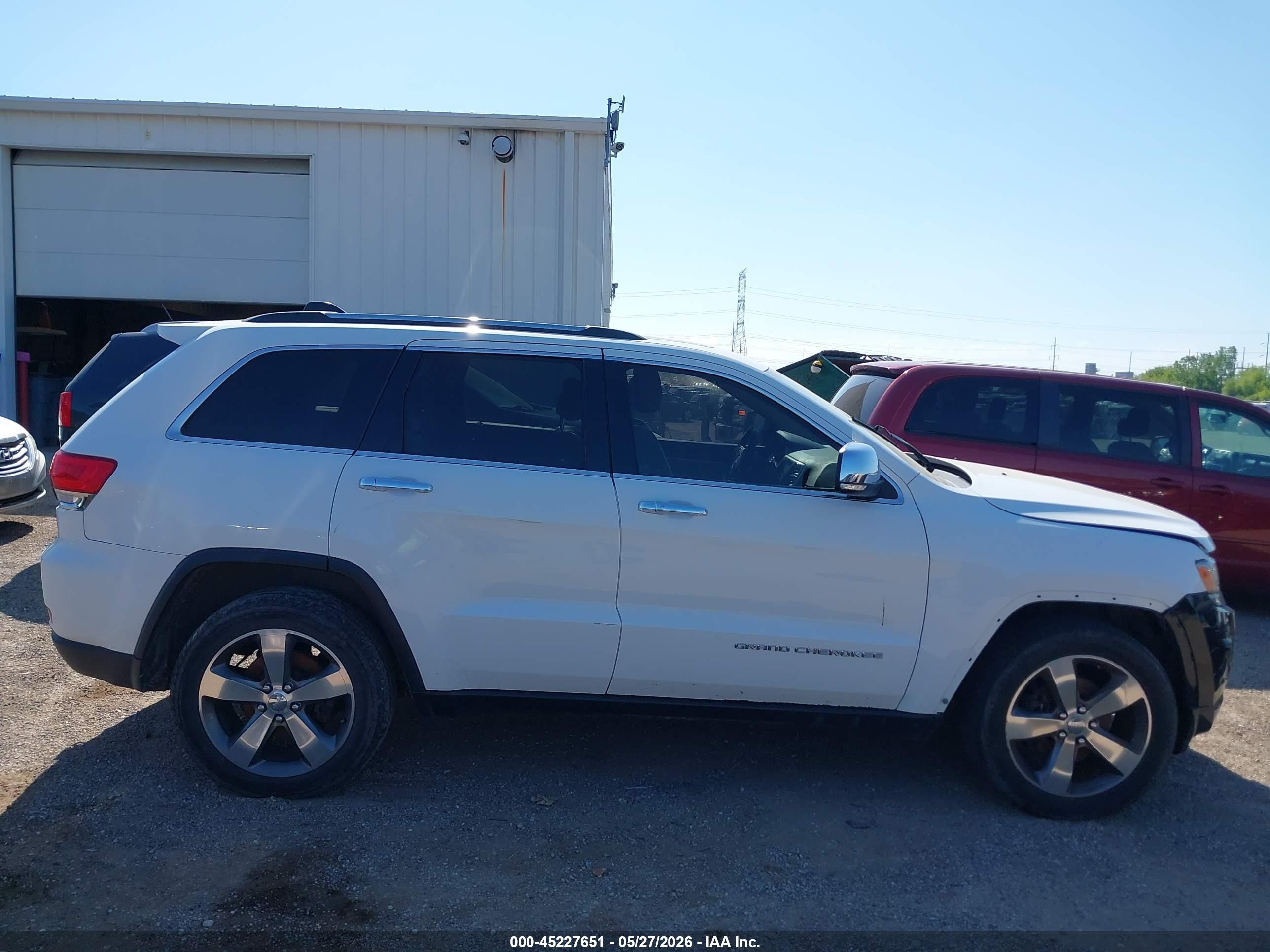 2015 Jeep Grand Cherokee Limited Белый vin: 1C4RJFBG2FC814322