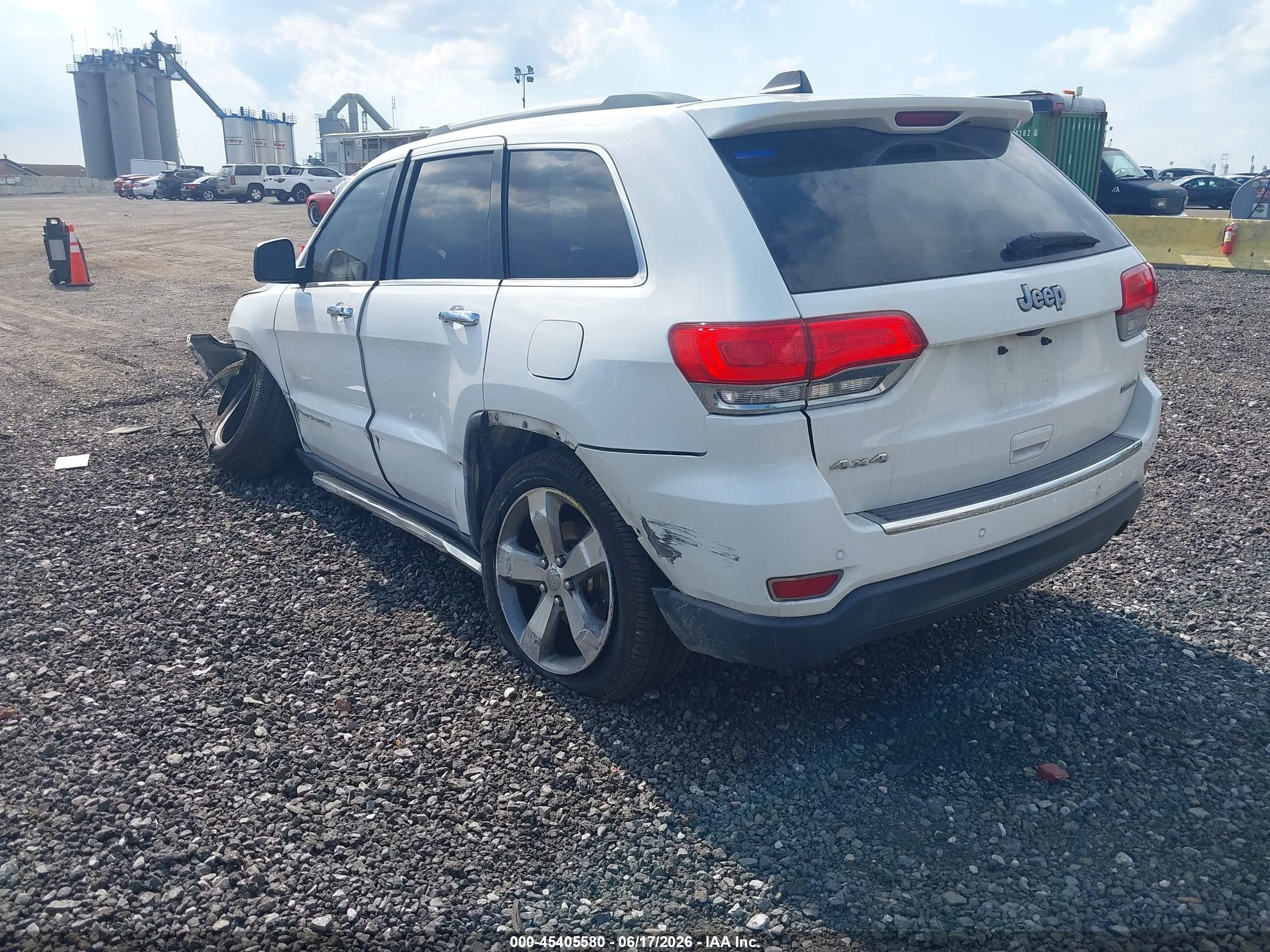 2015 Jeep Grand Cherokee Limited White vin: 1C4RJFBG2FC855775