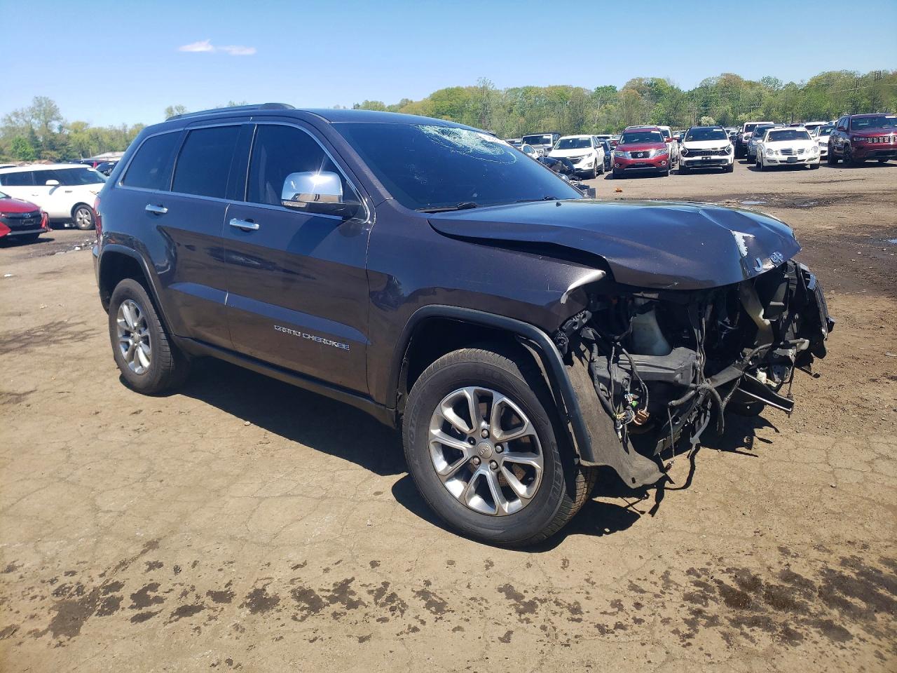 2015 Jeep Grand Cherokee Limited Серый vin: 1C4RJFBG2FC876805