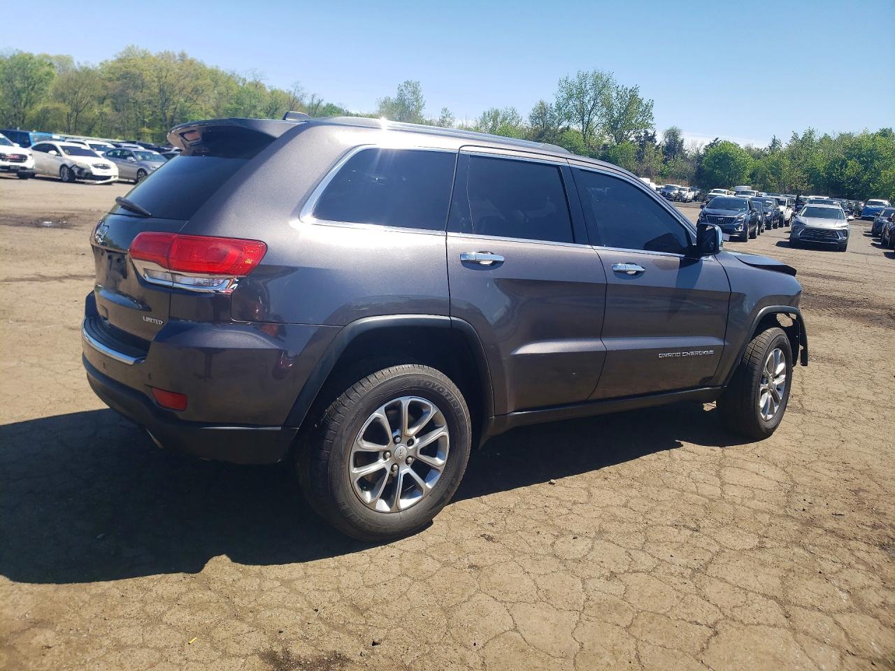 2015 Jeep Grand Cherokee Limited Серый vin: 1C4RJFBG2FC876805