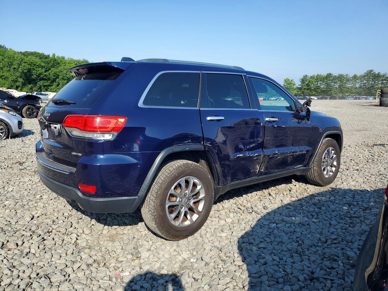 2015 Jeep Grand Cherokee Limited Blue vin: 1C4RJFBG2FC877047