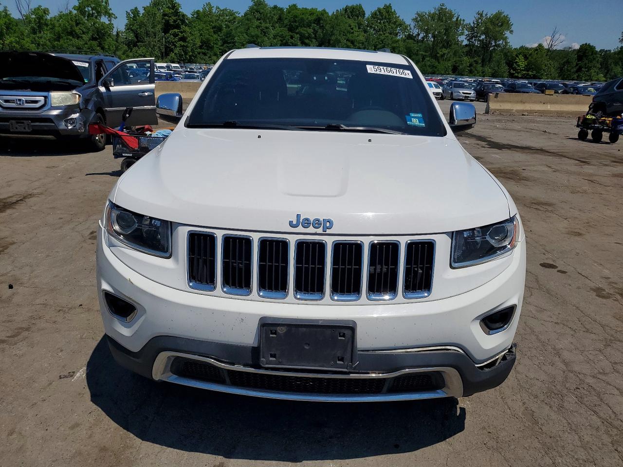 2015 Jeep Grand Cherokee Limited Белый vin: 1C4RJFBG2FC877114