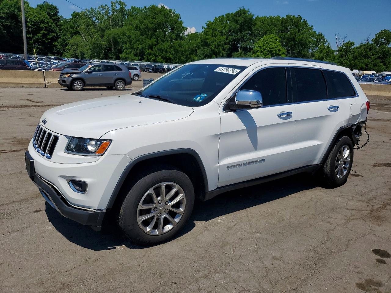 2015 Jeep Grand Cherokee Limited White vin: 1C4RJFBG2FC877114