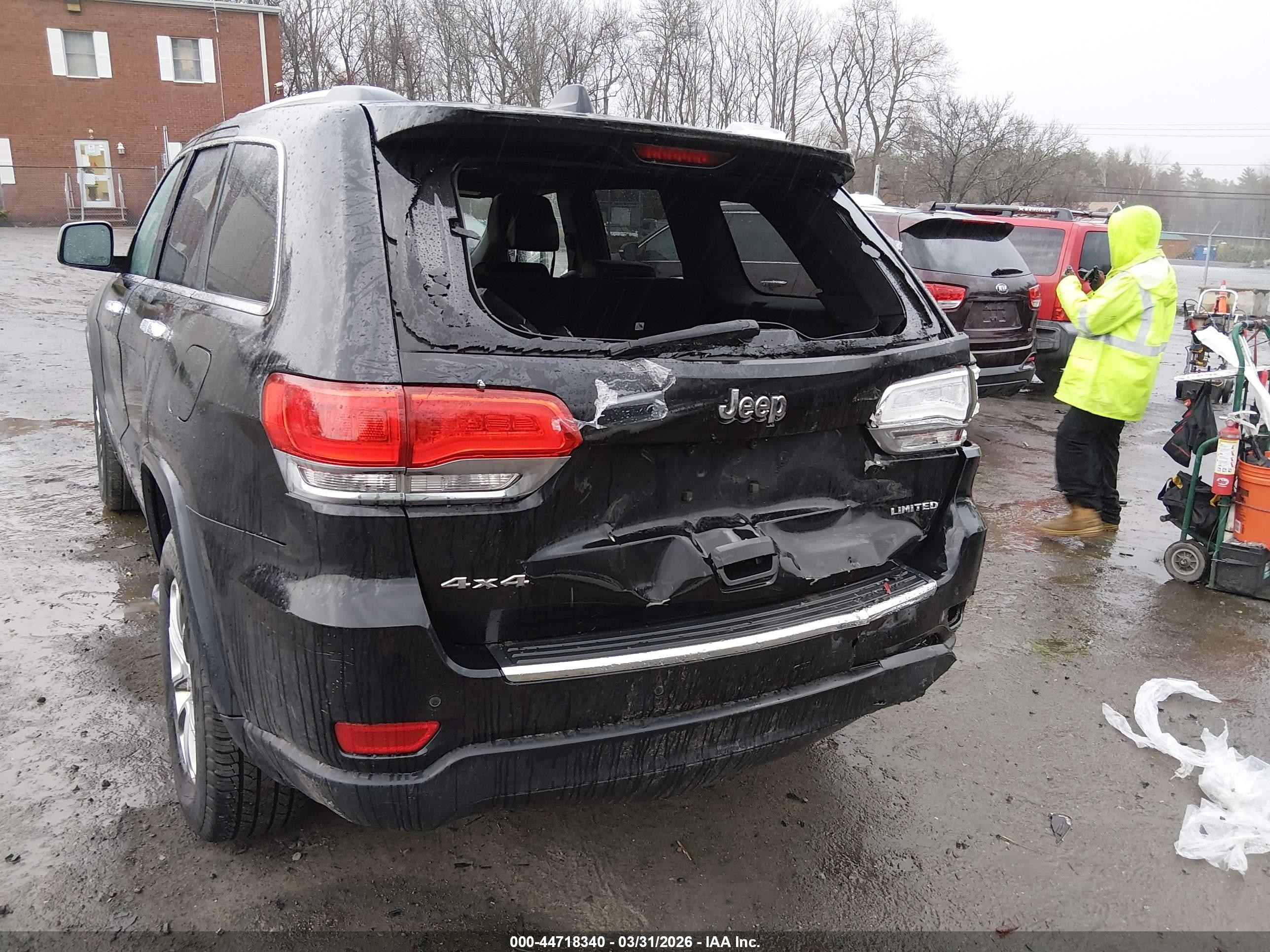 2015 Jeep Grand Cherokee Limited Black vin: 1C4RJFBG2FC913447