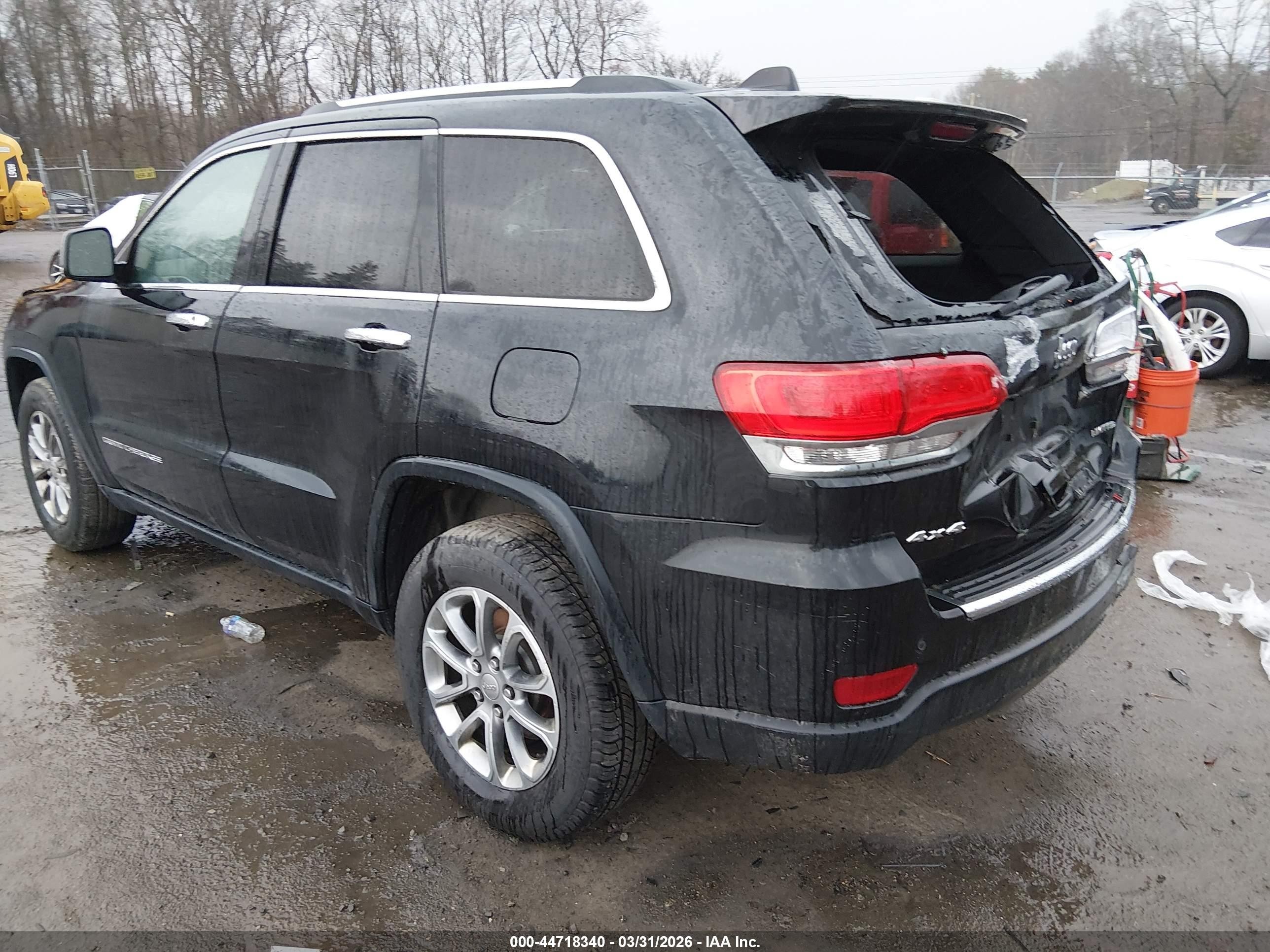 2015 Jeep Grand Cherokee Limited Black vin: 1C4RJFBG2FC913447