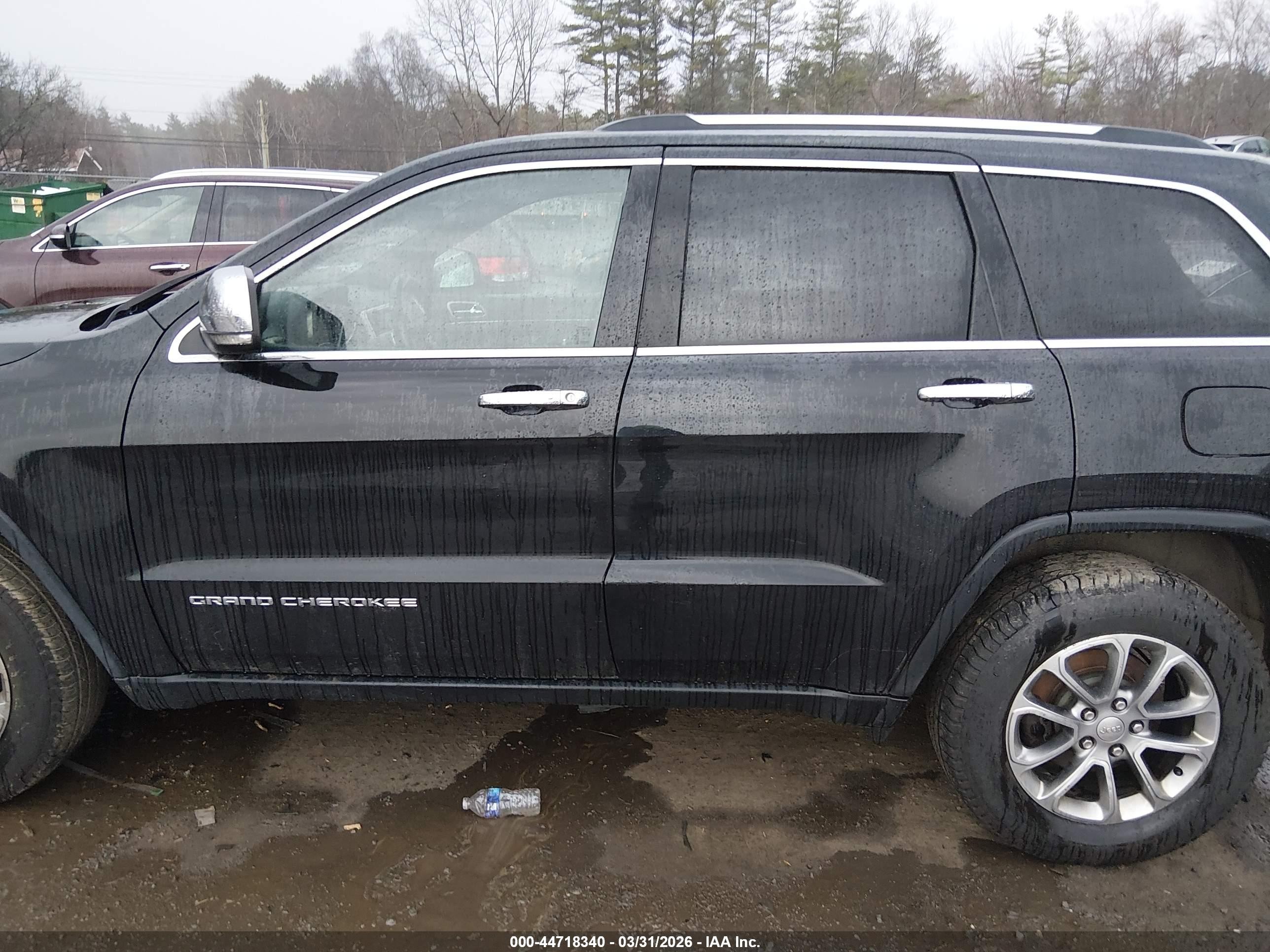 2015 Jeep Grand Cherokee Limited Black vin: 1C4RJFBG2FC913447