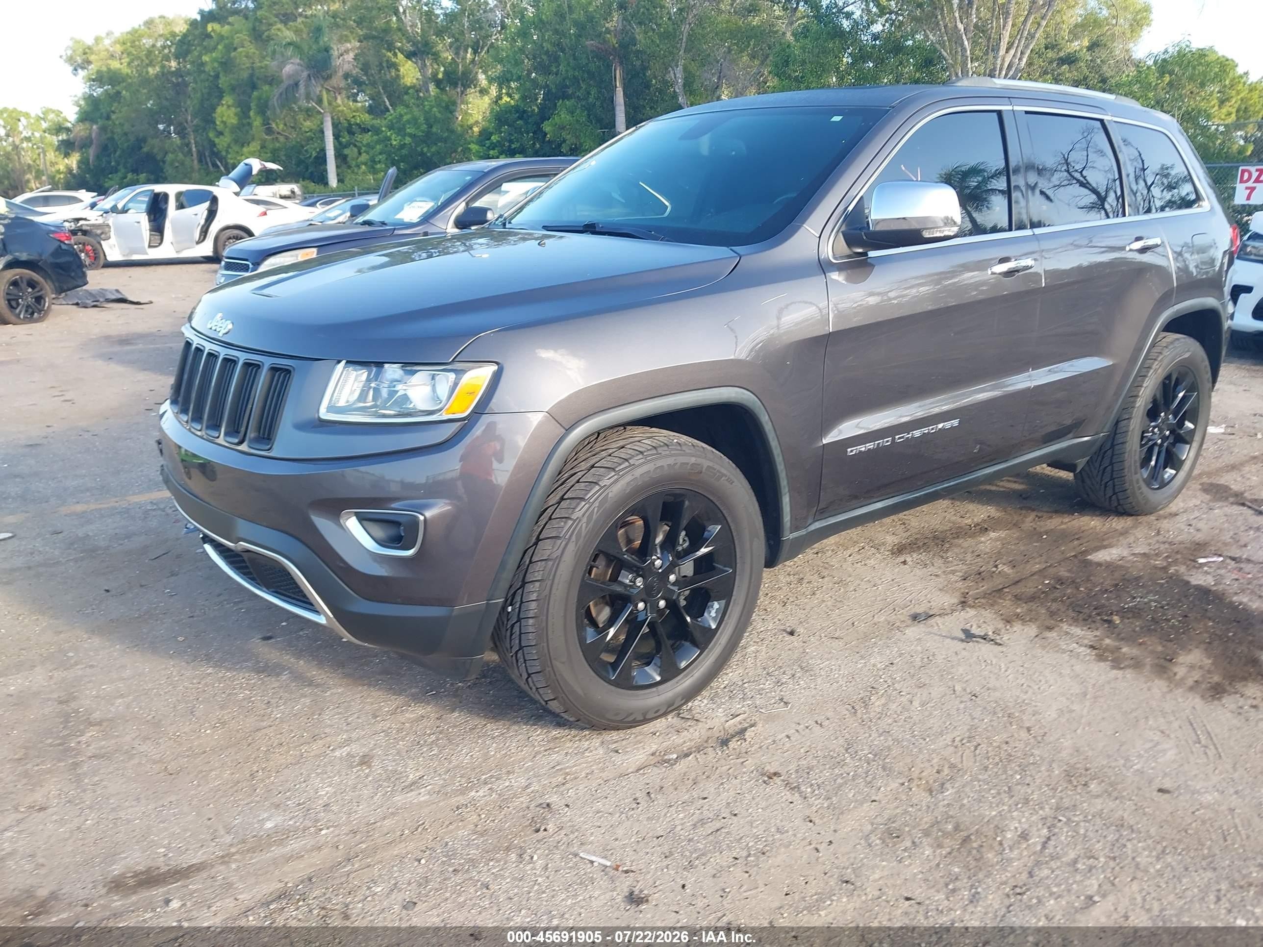 2015 Jeep Grand Cherokee Limited Серебряный vin: 1C4RJFBG2FC939966