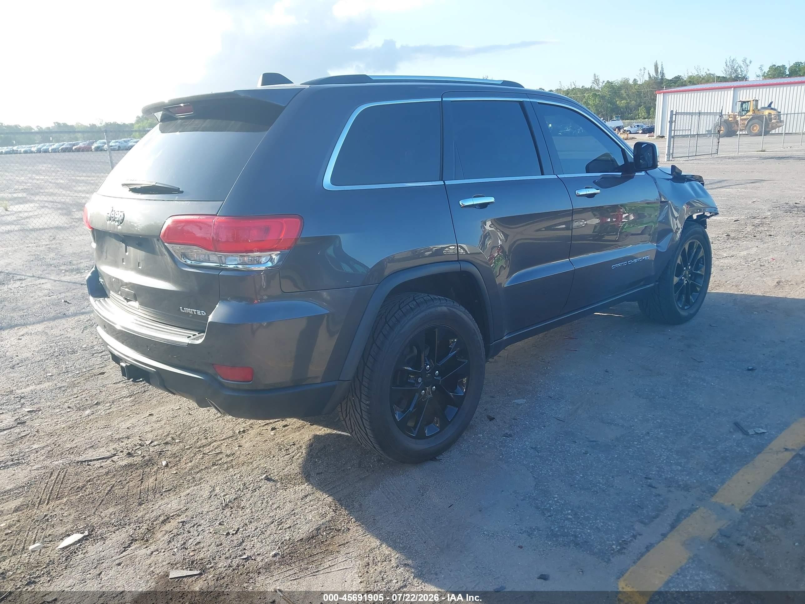 2015 Jeep Grand Cherokee Limited Серебряный vin: 1C4RJFBG2FC939966