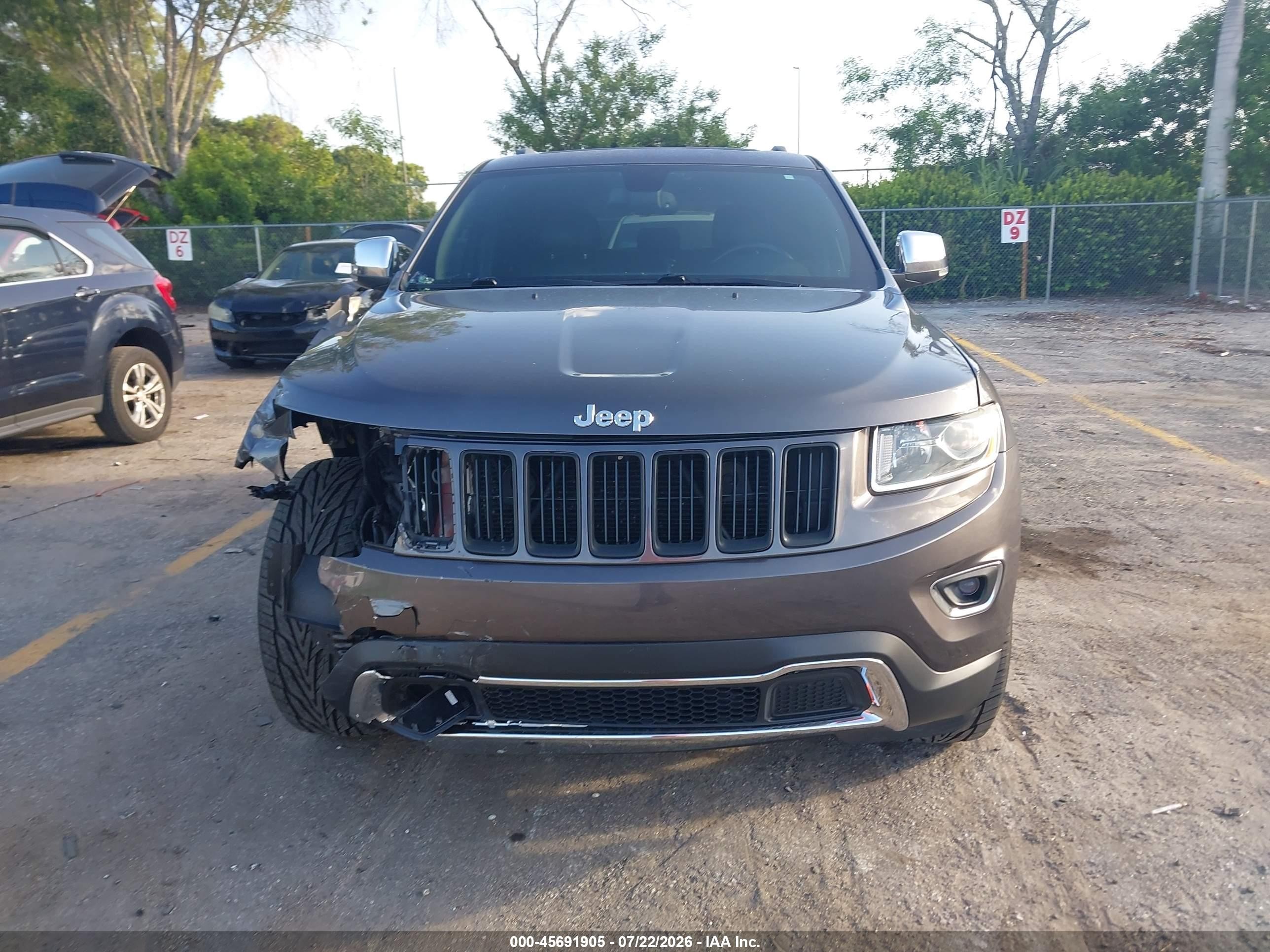 2015 Jeep Grand Cherokee Limited Серебряный vin: 1C4RJFBG2FC939966
