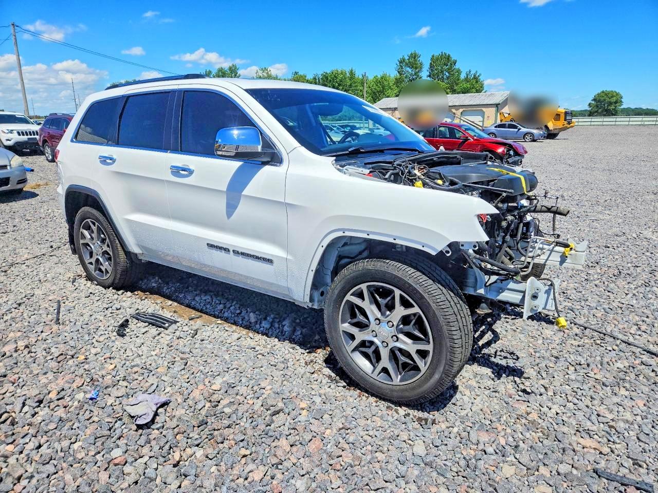 2019 Jeep Grand Cherokee Limited White vin: 1C4RJFBG2KC553932