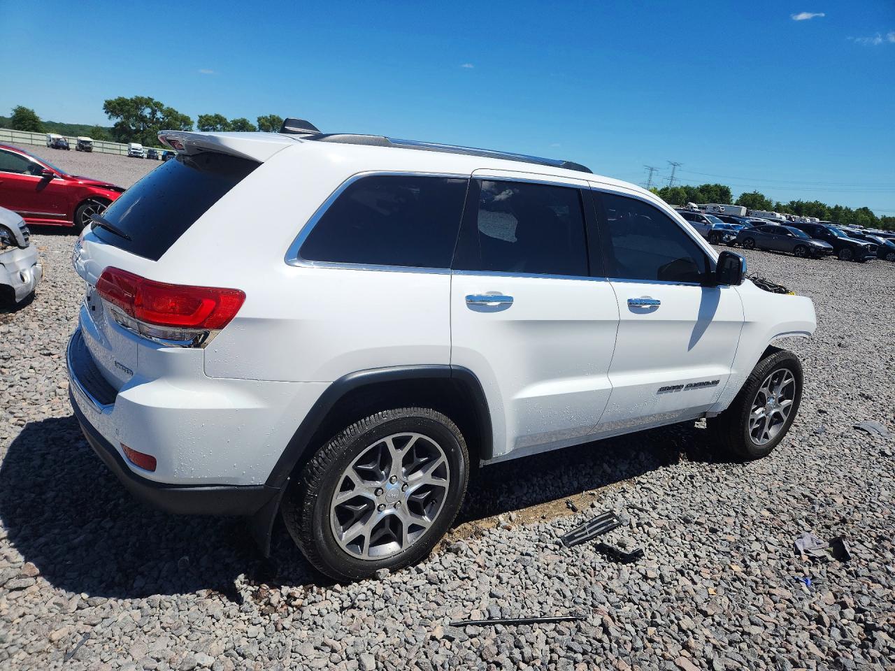 2019 Jeep Grand Cherokee Limited White vin: 1C4RJFBG2KC553932