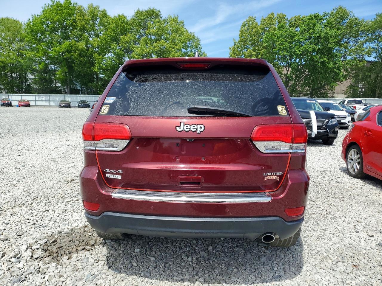 2019 Jeep Grand Cherokee Limited Burgundy vin: 1C4RJFBG2KC751250
