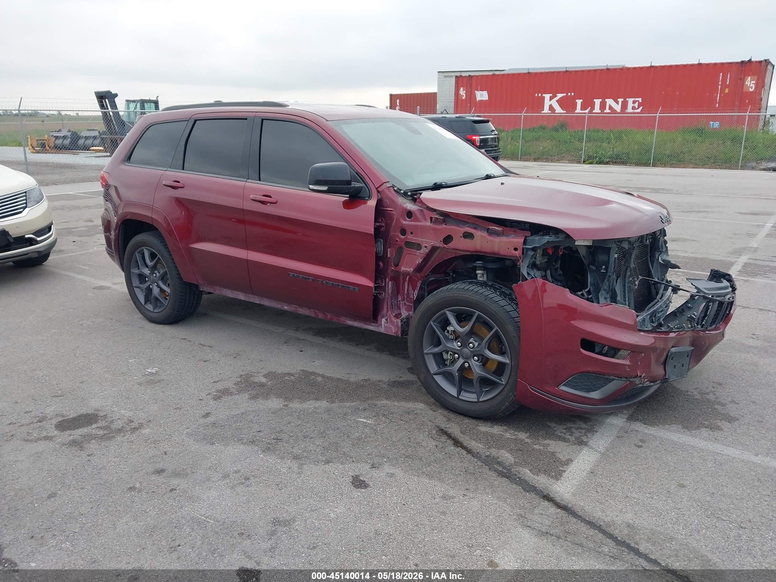 2020 Jeep Grand Cherokee Limited X 4x4 Red vin: 1C4RJFBG2LC133136