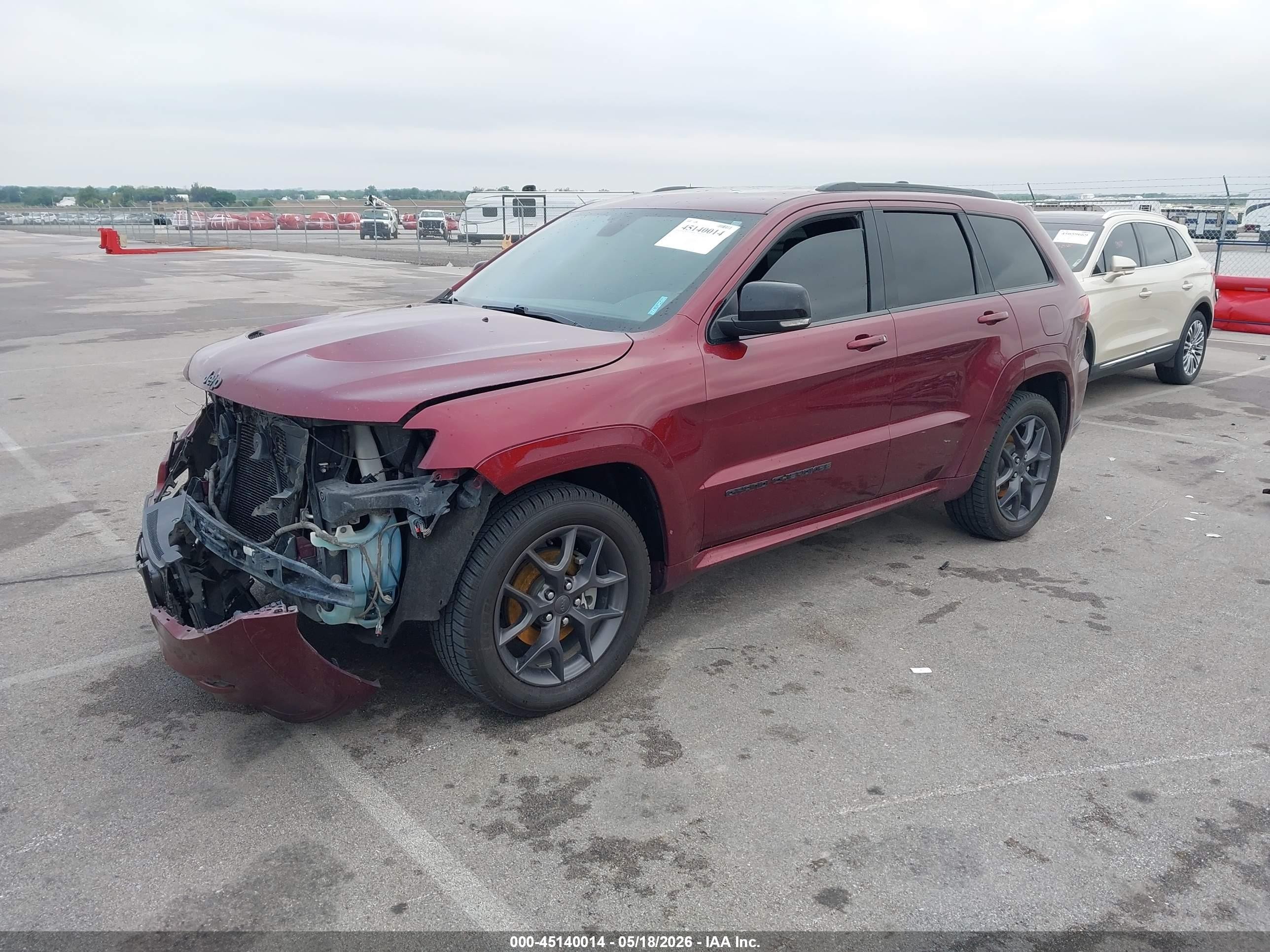 2020 Jeep Grand Cherokee Limited X 4x4 Red vin: 1C4RJFBG2LC133136