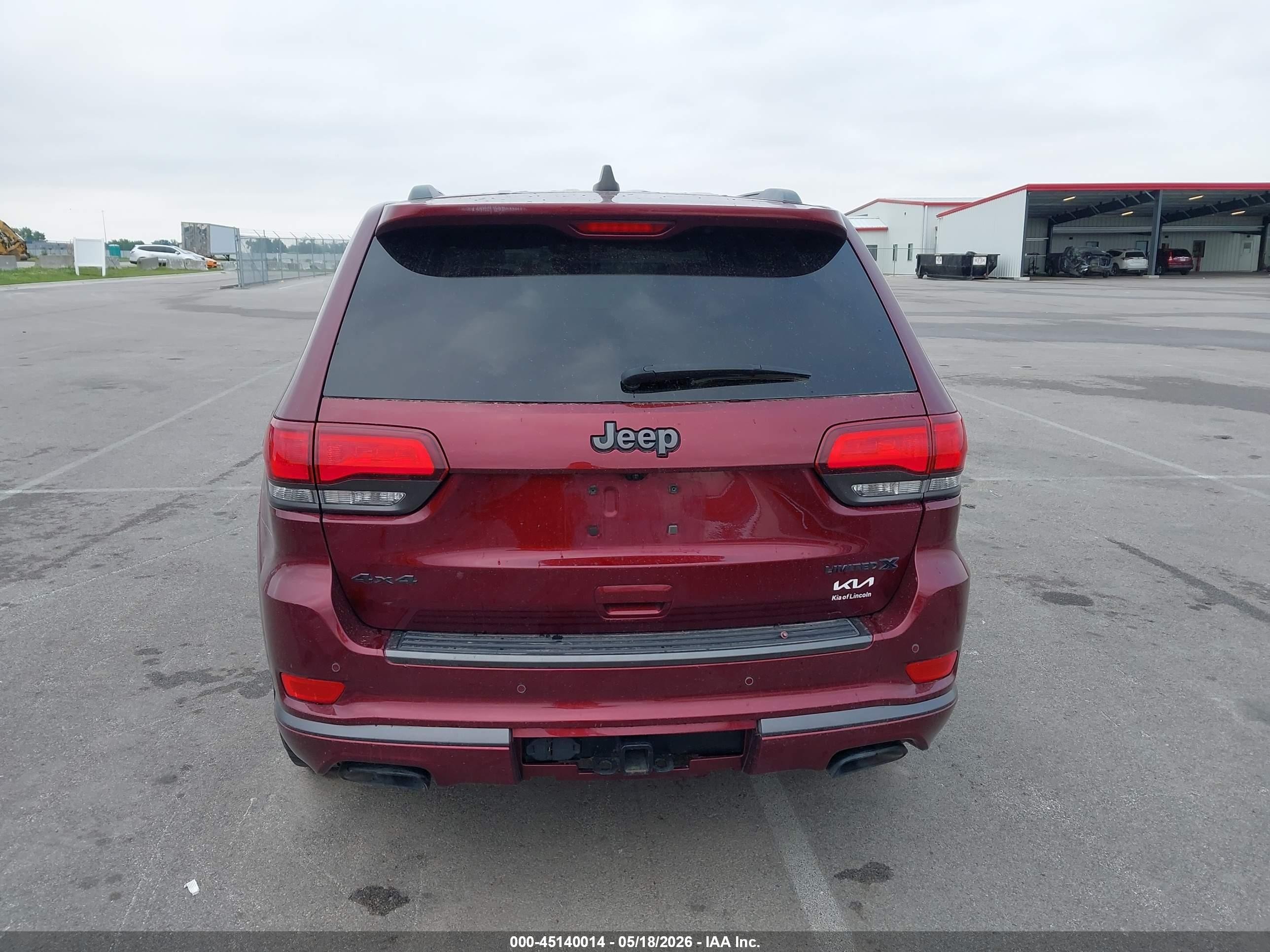 2020 Jeep Grand Cherokee Limited X 4x4 Red vin: 1C4RJFBG2LC133136