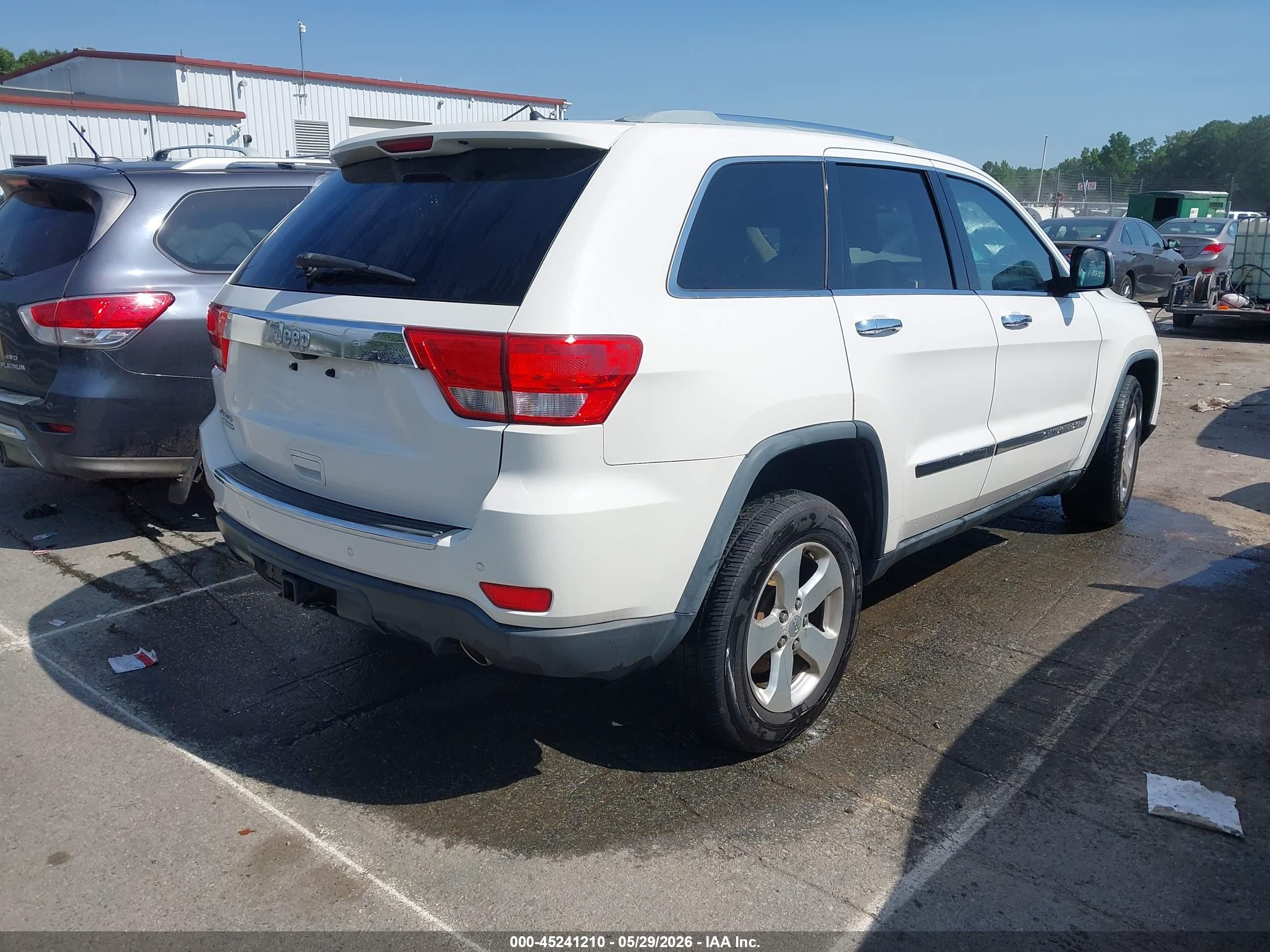 2012 Jeep Grand Cherokee Limited White vin: 1C4RJFBG3CC217899