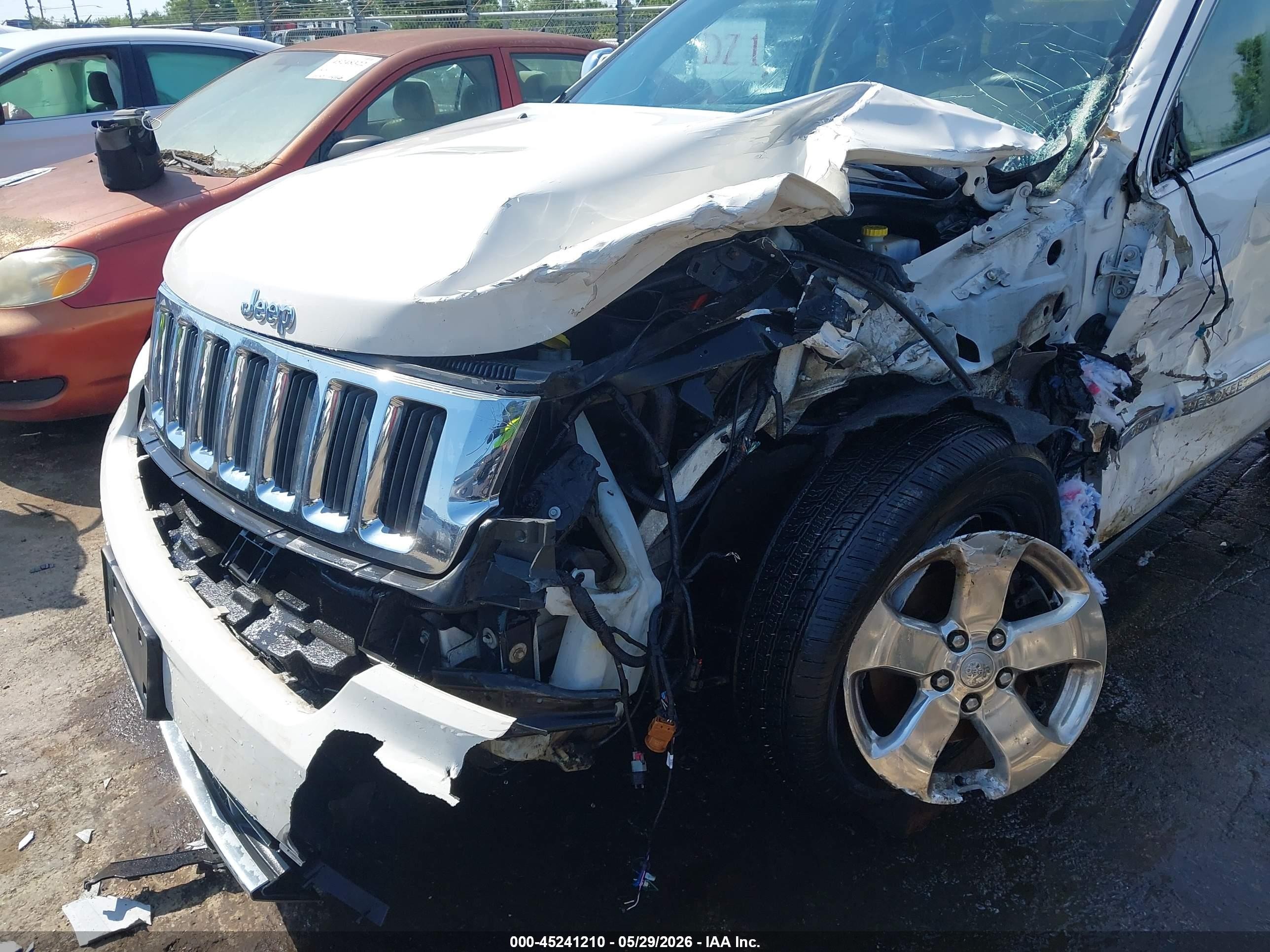 2012 Jeep Grand Cherokee Limited White vin: 1C4RJFBG3CC217899