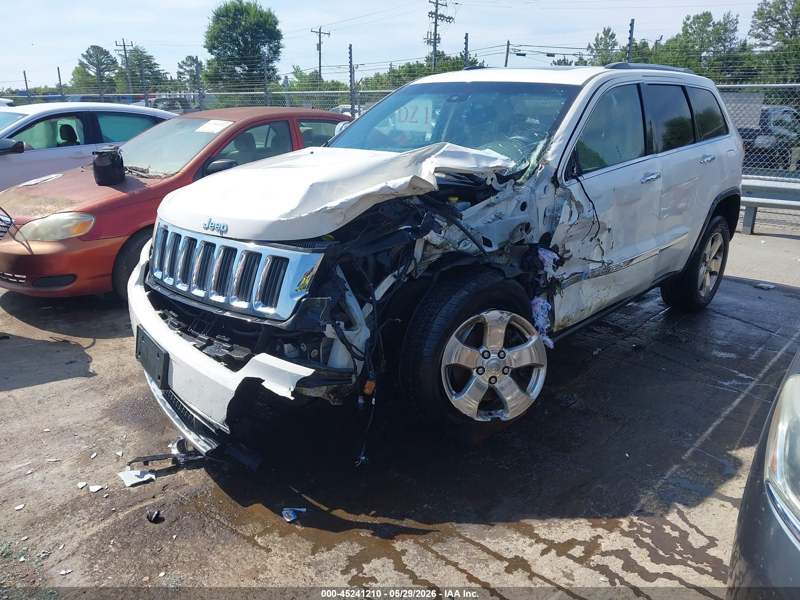 2012 Jeep Grand Cherokee Limited White vin: 1C4RJFBG3CC217899
