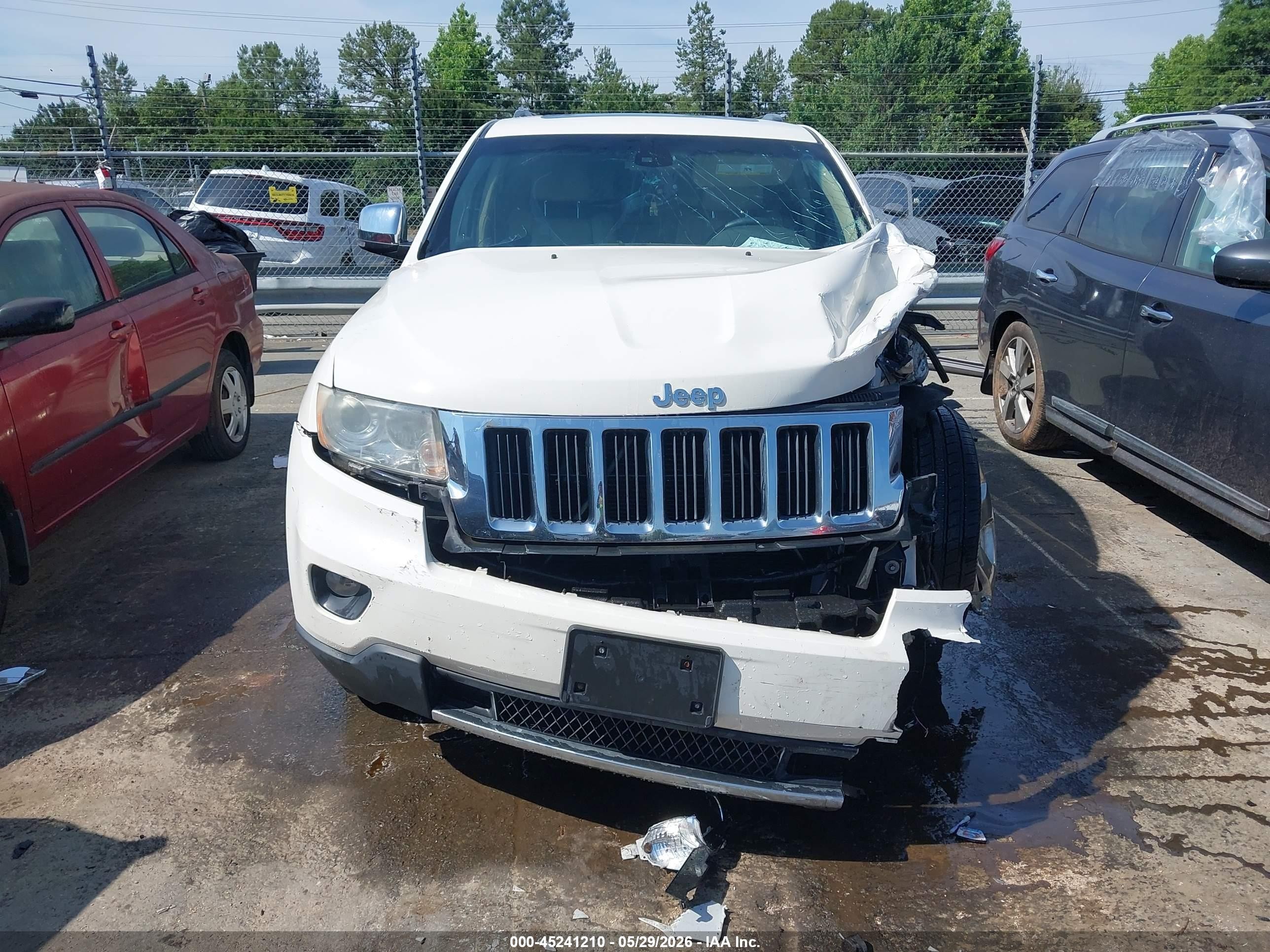 2012 Jeep Grand Cherokee Limited White vin: 1C4RJFBG3CC217899
