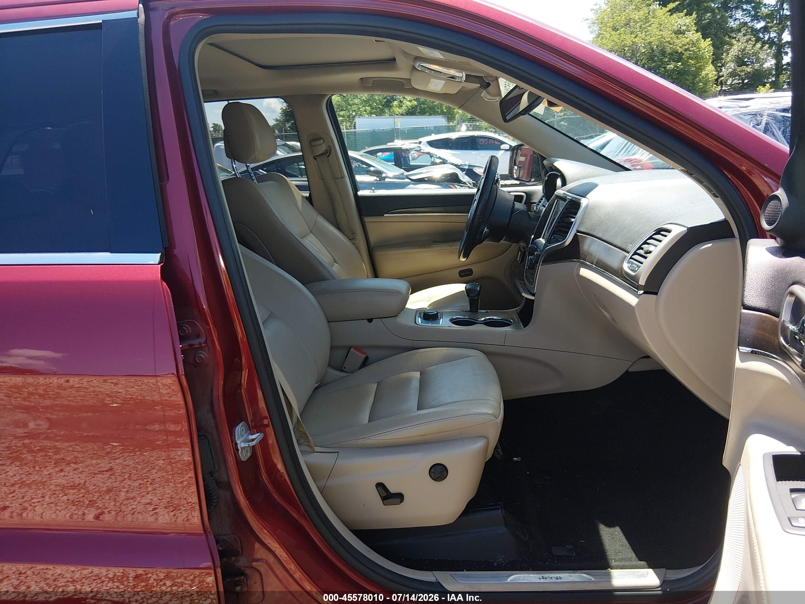 2014 Jeep Grand Cherokee Limited Red vin: 1C4RJFBG3EC101847