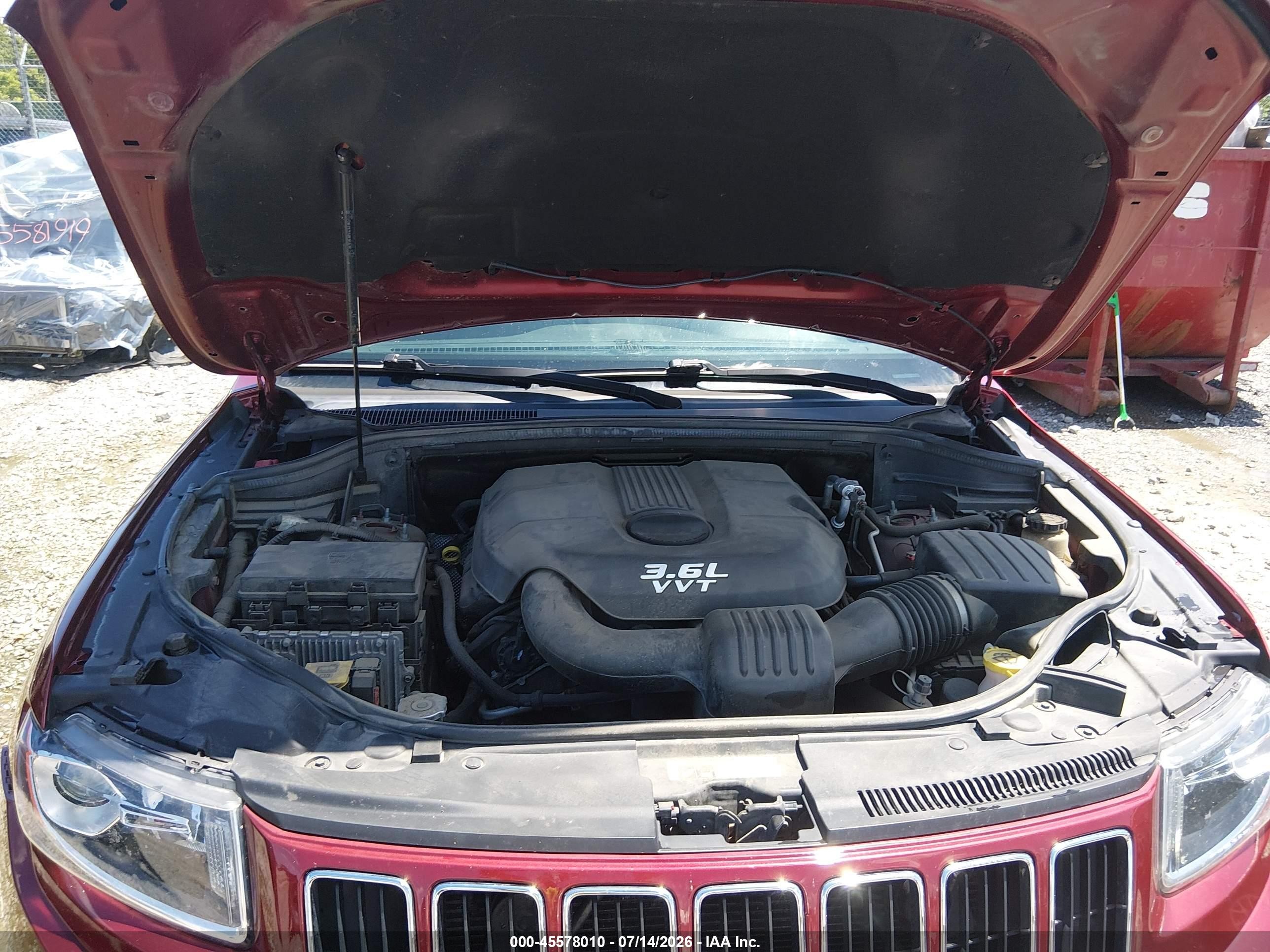 2014 Jeep Grand Cherokee Limited Red vin: 1C4RJFBG3EC101847