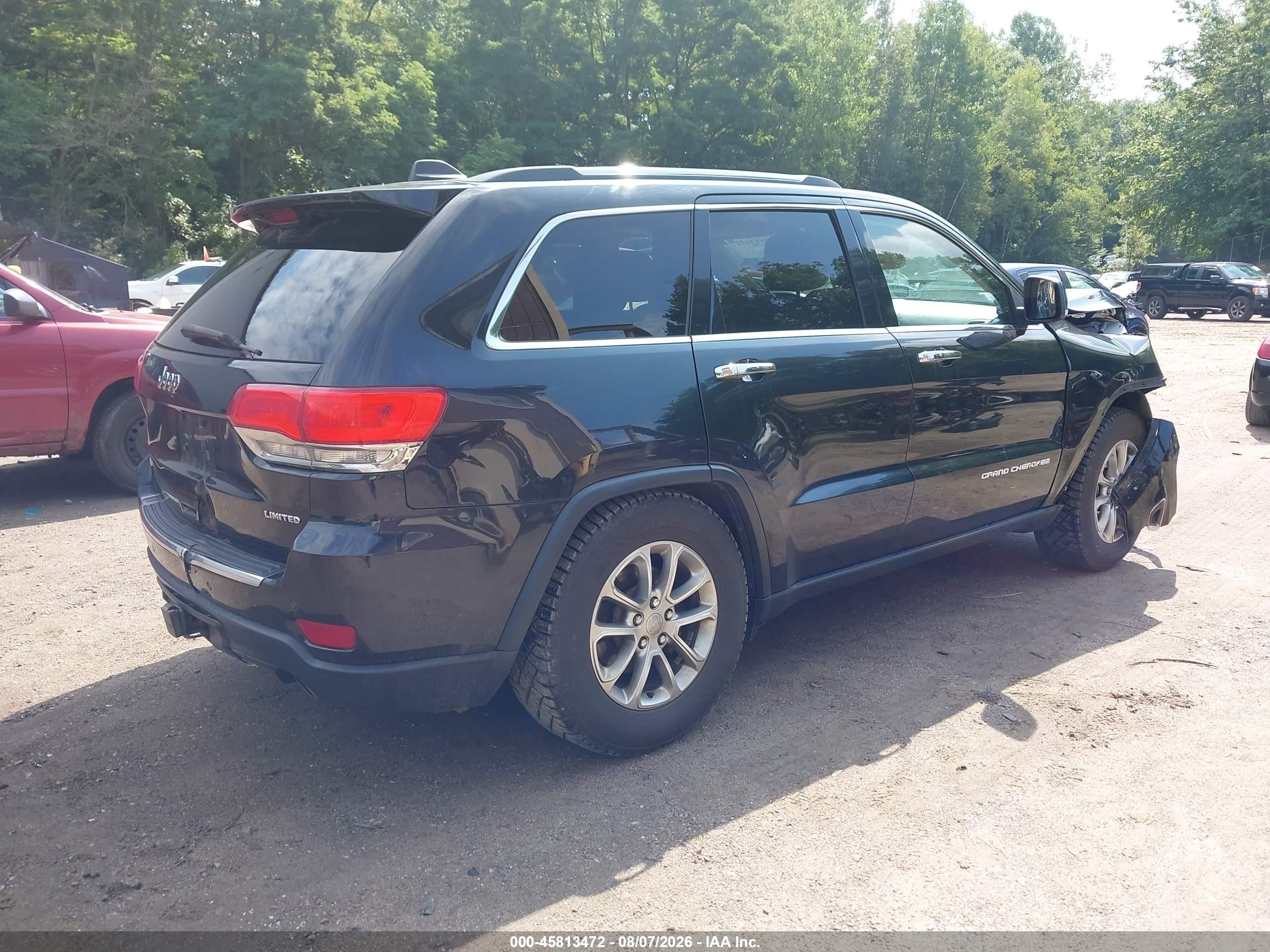 2014 Jeep Grand Cherokee Limited Black vin: 1C4RJFBG3EC103369